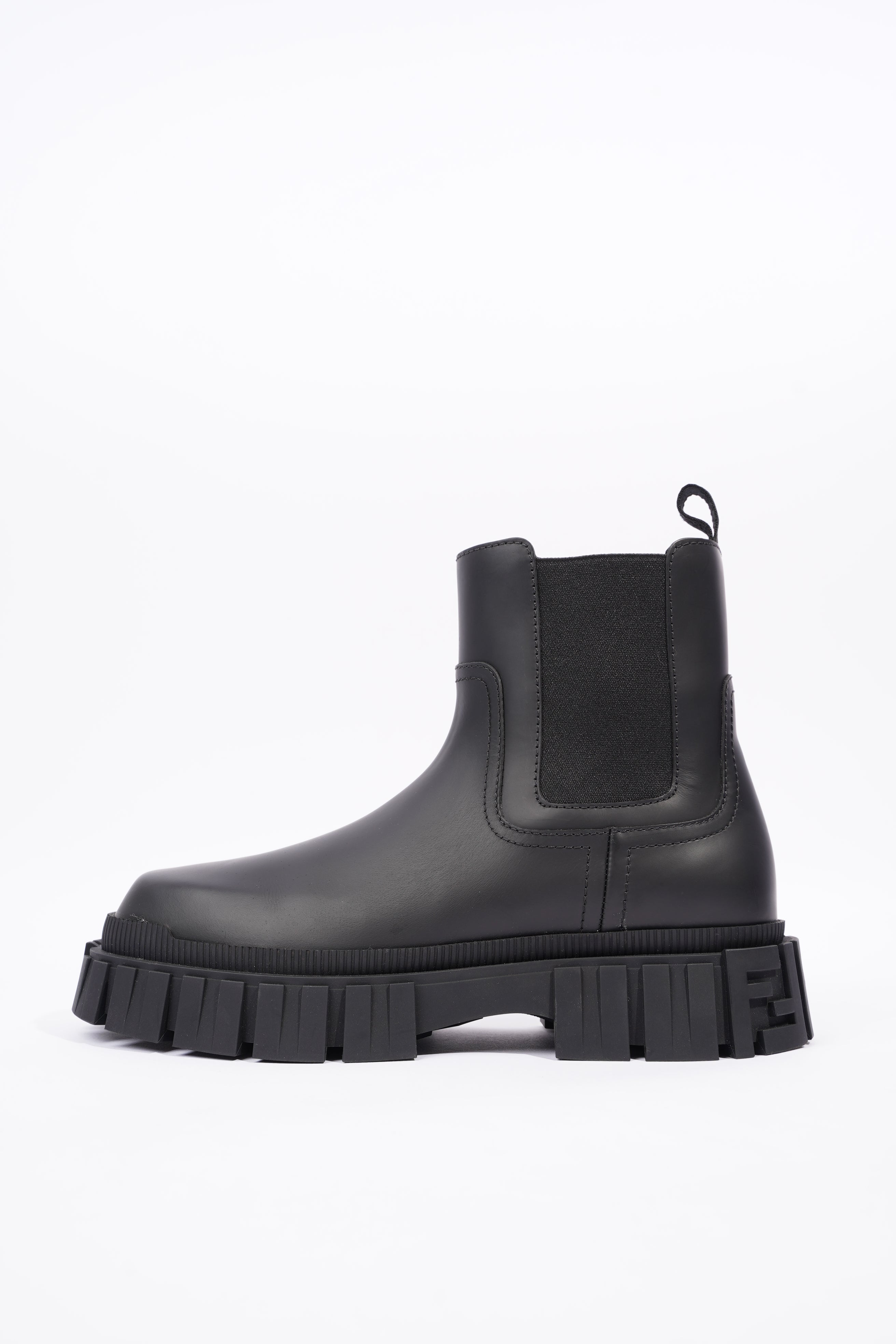 Fendi Mens Leather Chelsea Boot Black EU 41 / UK 7