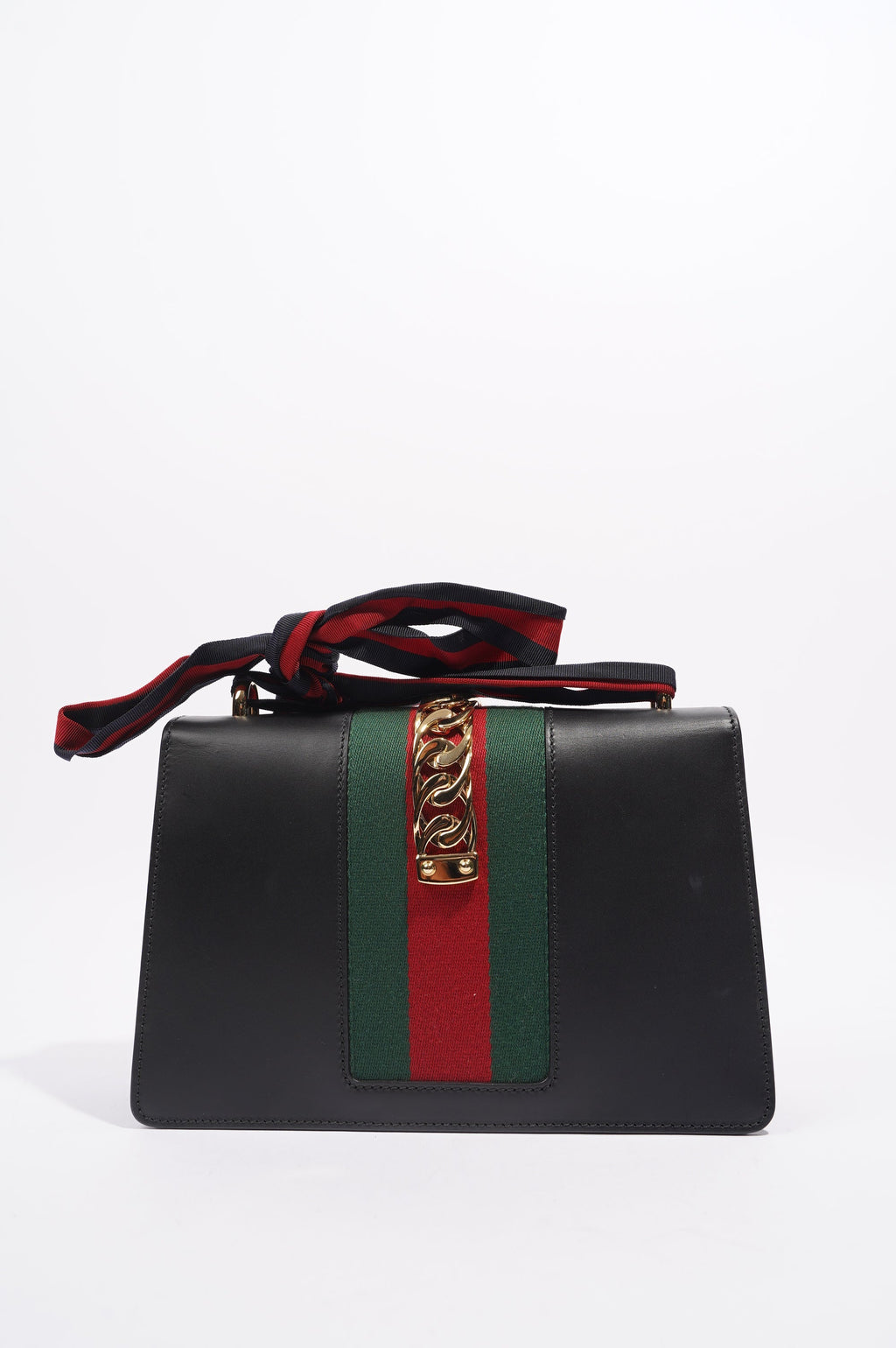 Gucci Womens Sylvie Black / Green / Red Medium