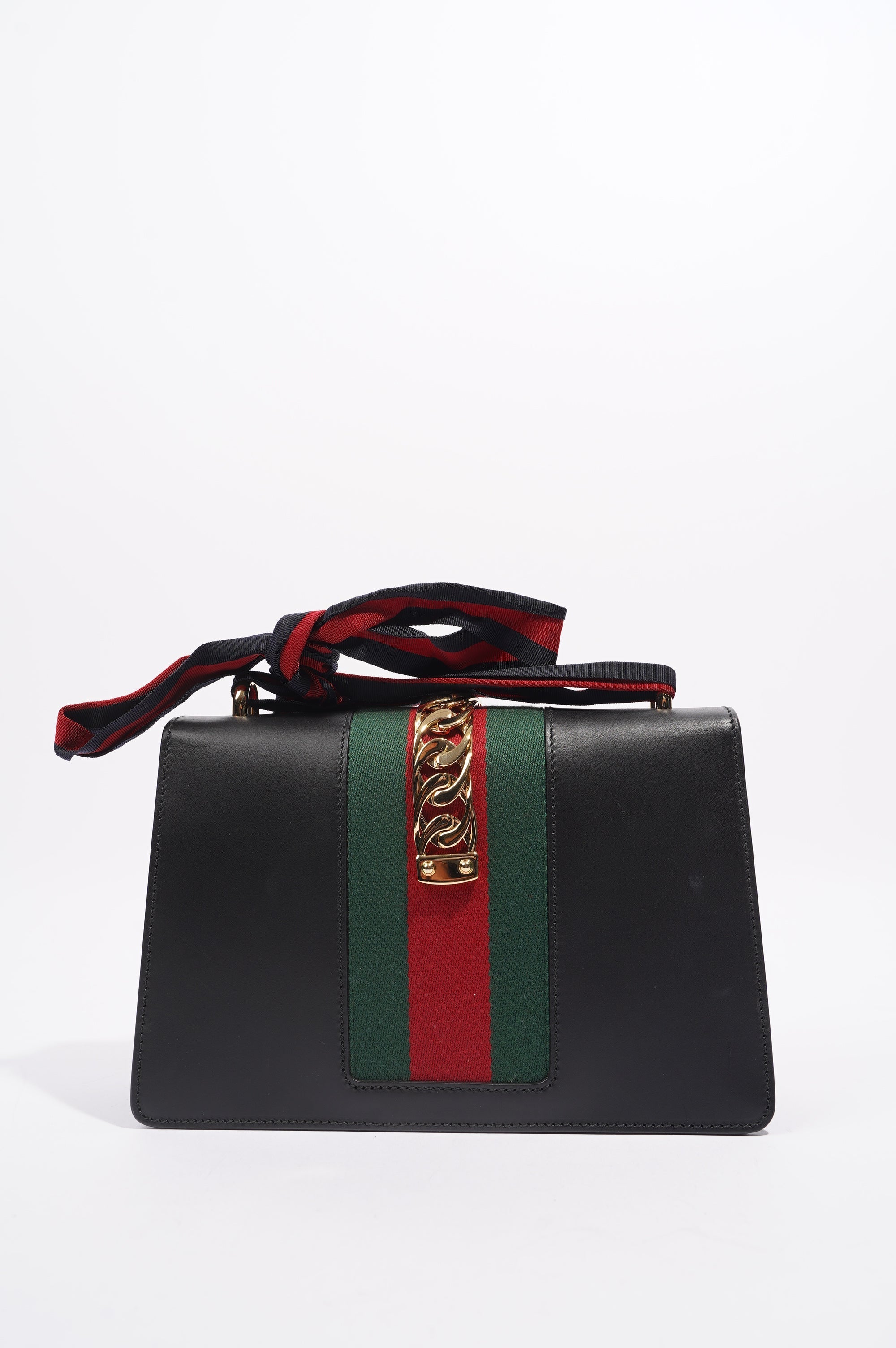 Gucci Womens Sylvie Black / Green / Red Medium