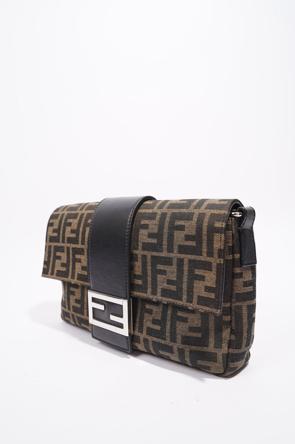 Fendi Womens Baguette Bag Beige / Brown