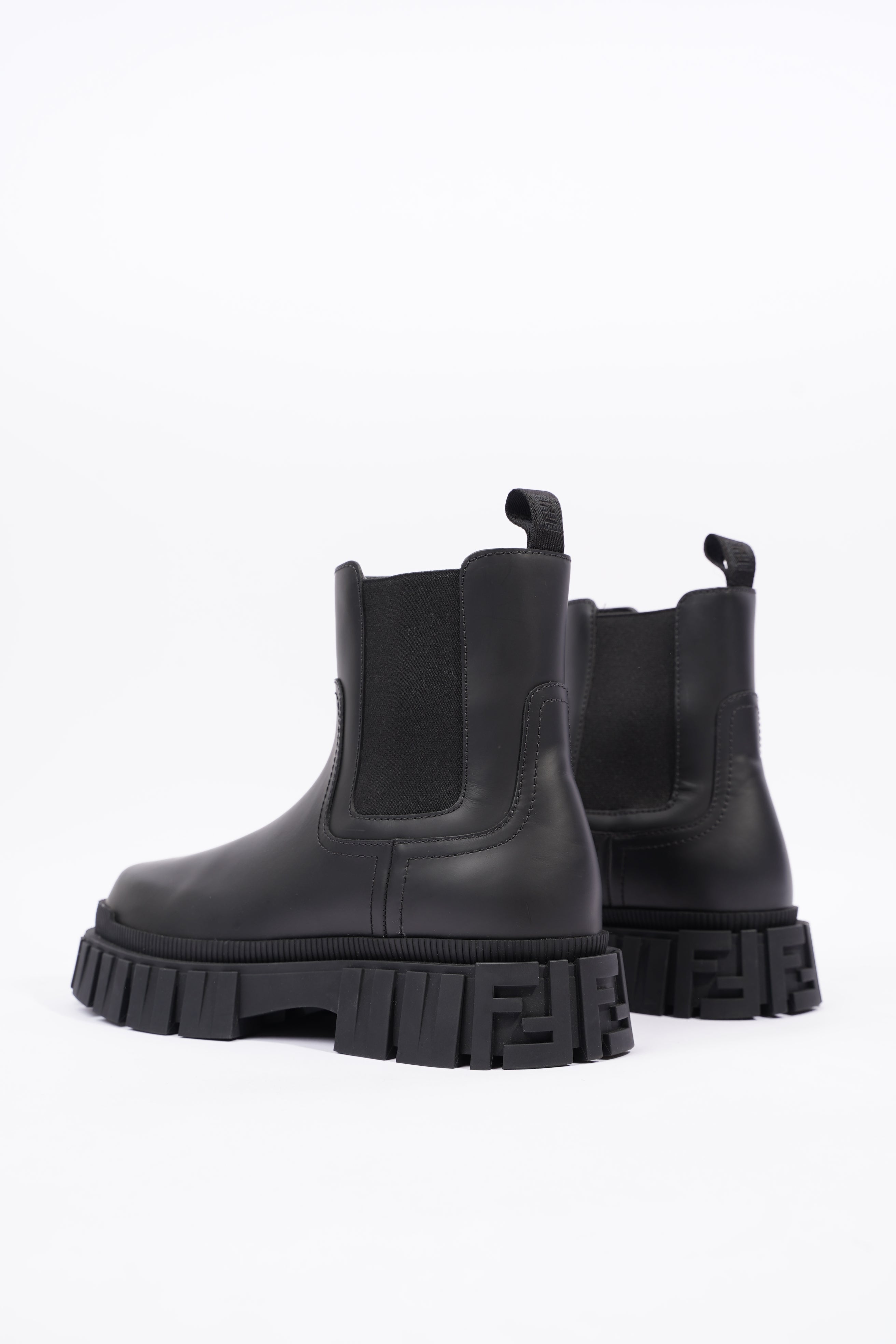 Fendi Mens Leather Chelsea Boot Black EU 41 / UK 7