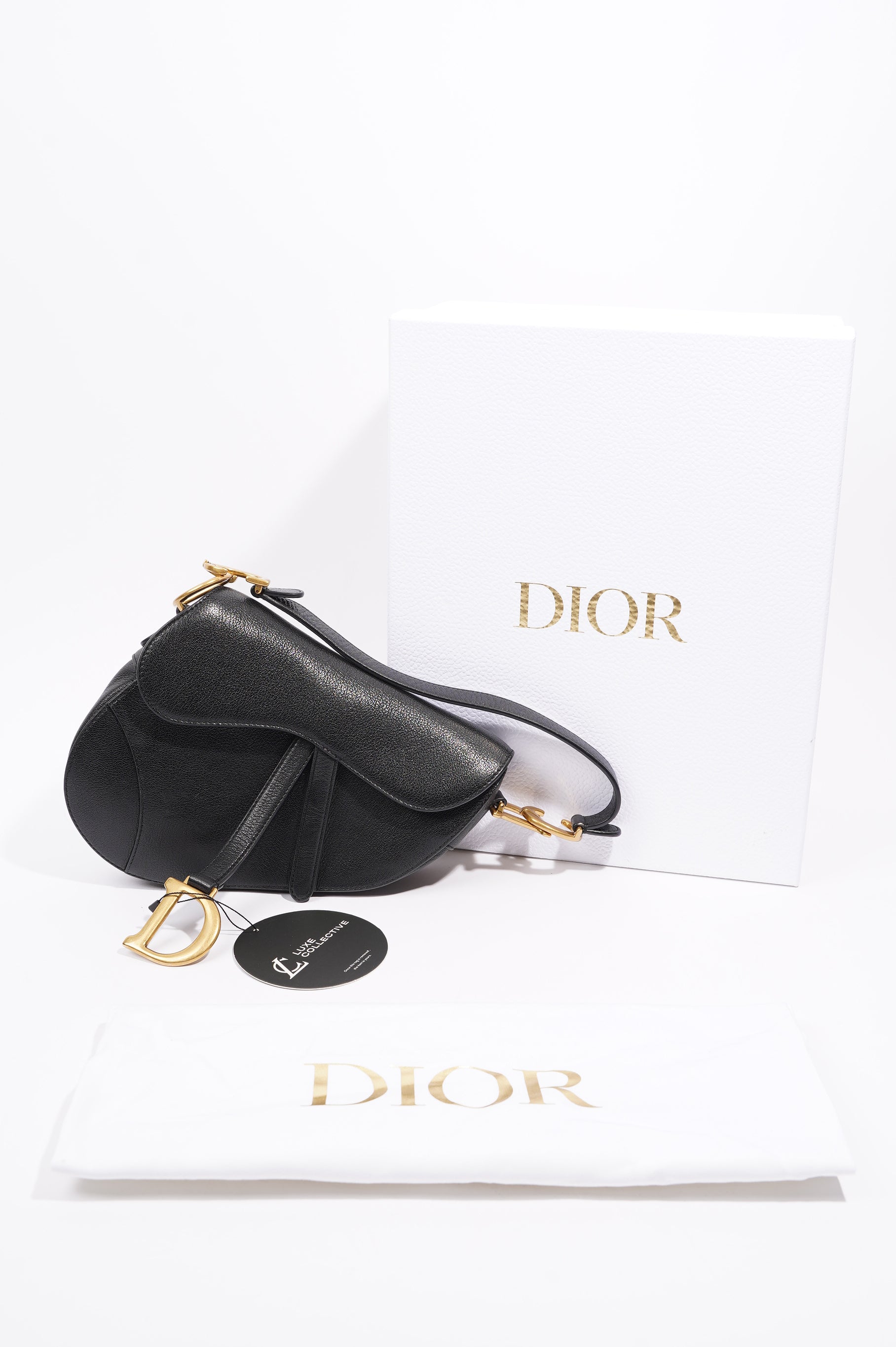 Christian Dior Womens Saddle Bag Black
