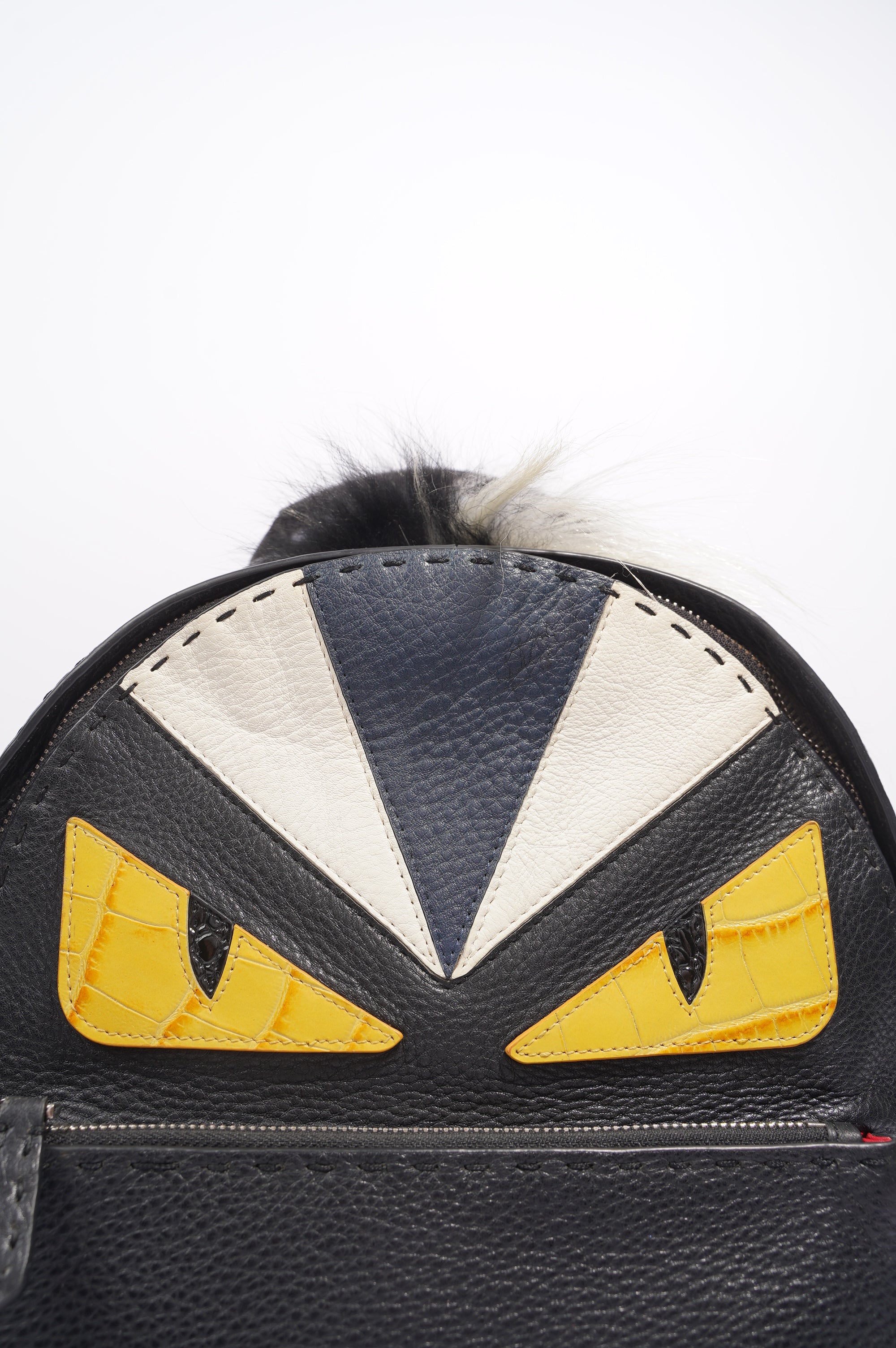 Fendi Womens Monster Backpack Black