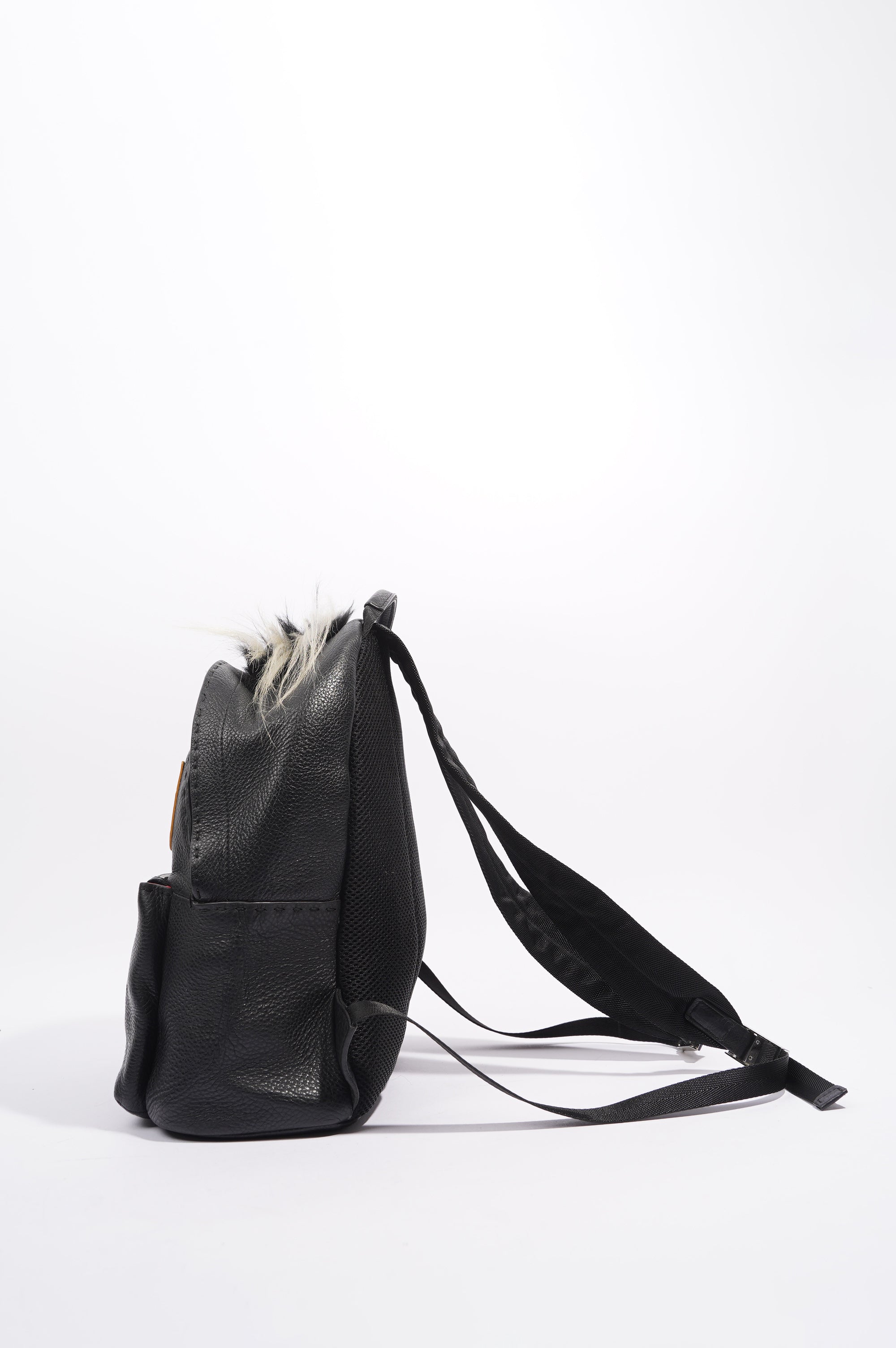 Fendi Womens Monster Backpack Black