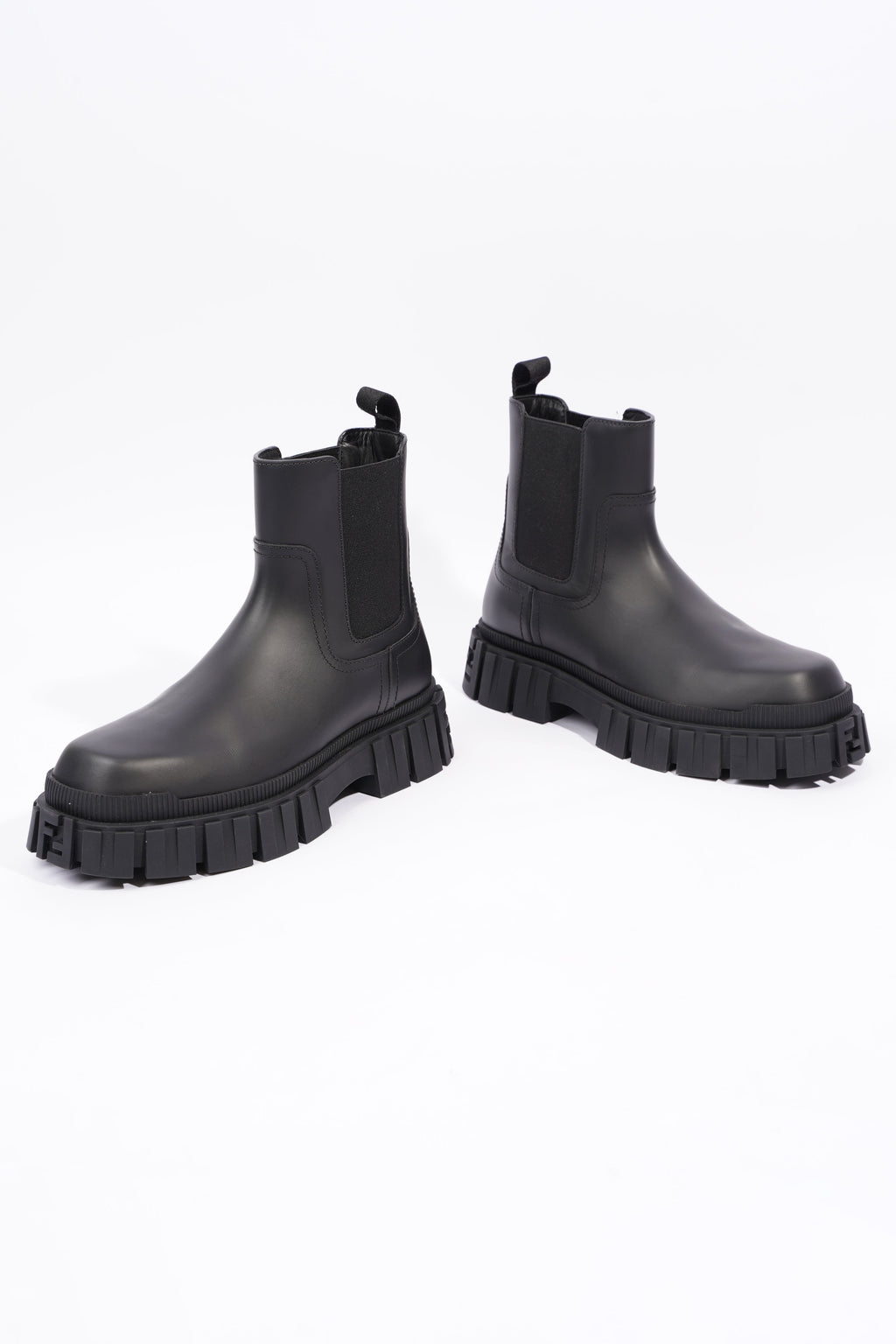 Fendi Mens Leather Chelsea Boot Black EU 41 / UK 7