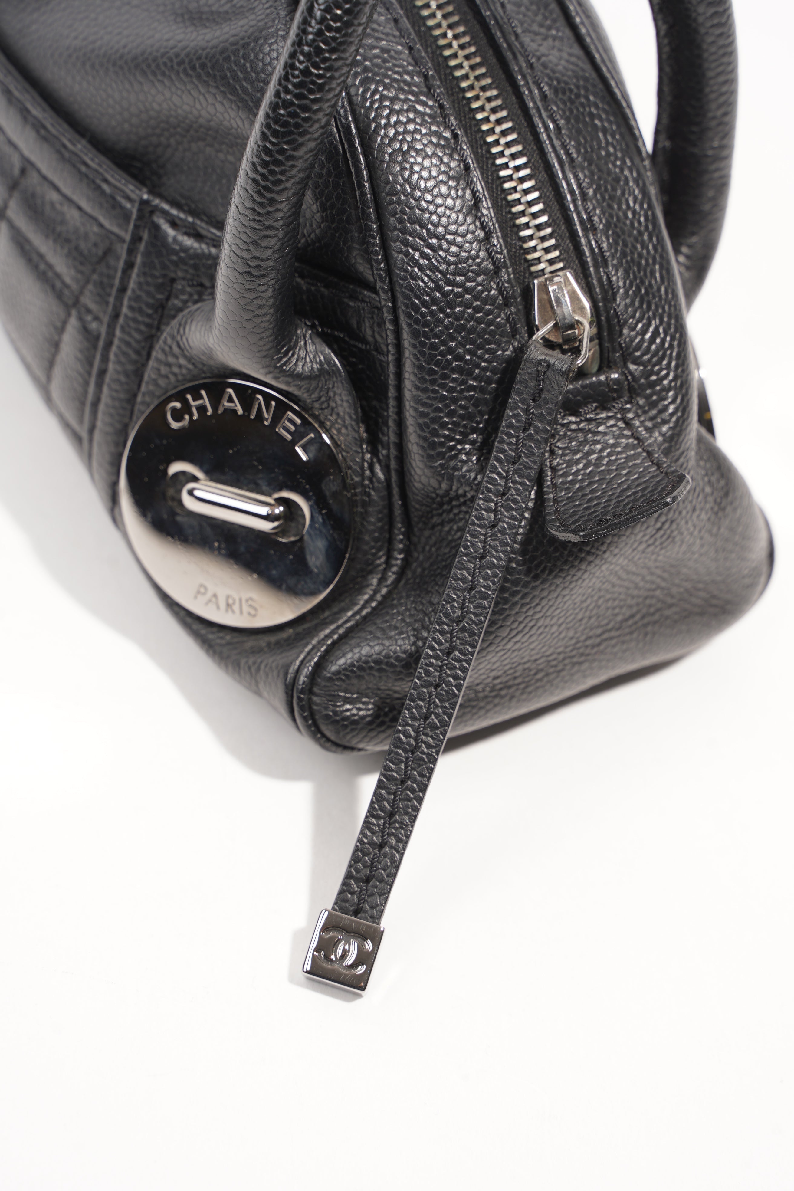 Chanel Womens Vintage Bowling Bag Mini