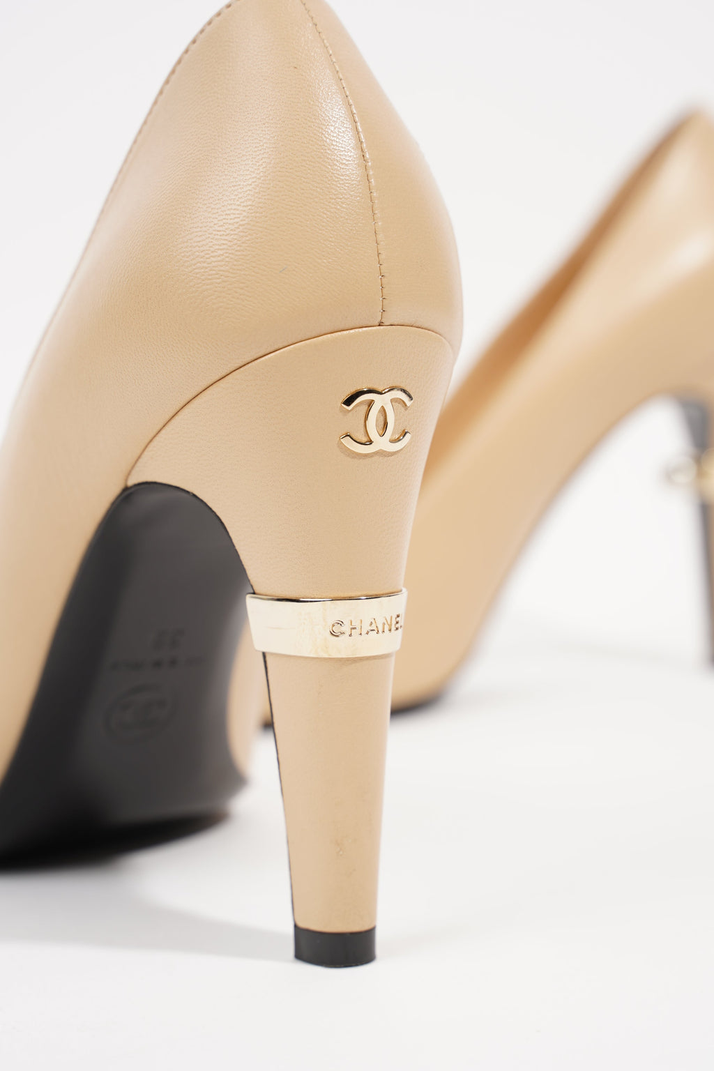 Chanel Womens Pearl Heel EU 39 / UK 6