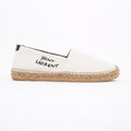 Saint Laurent Womens Espadrille Sl Signat White EU 37 / UK 4