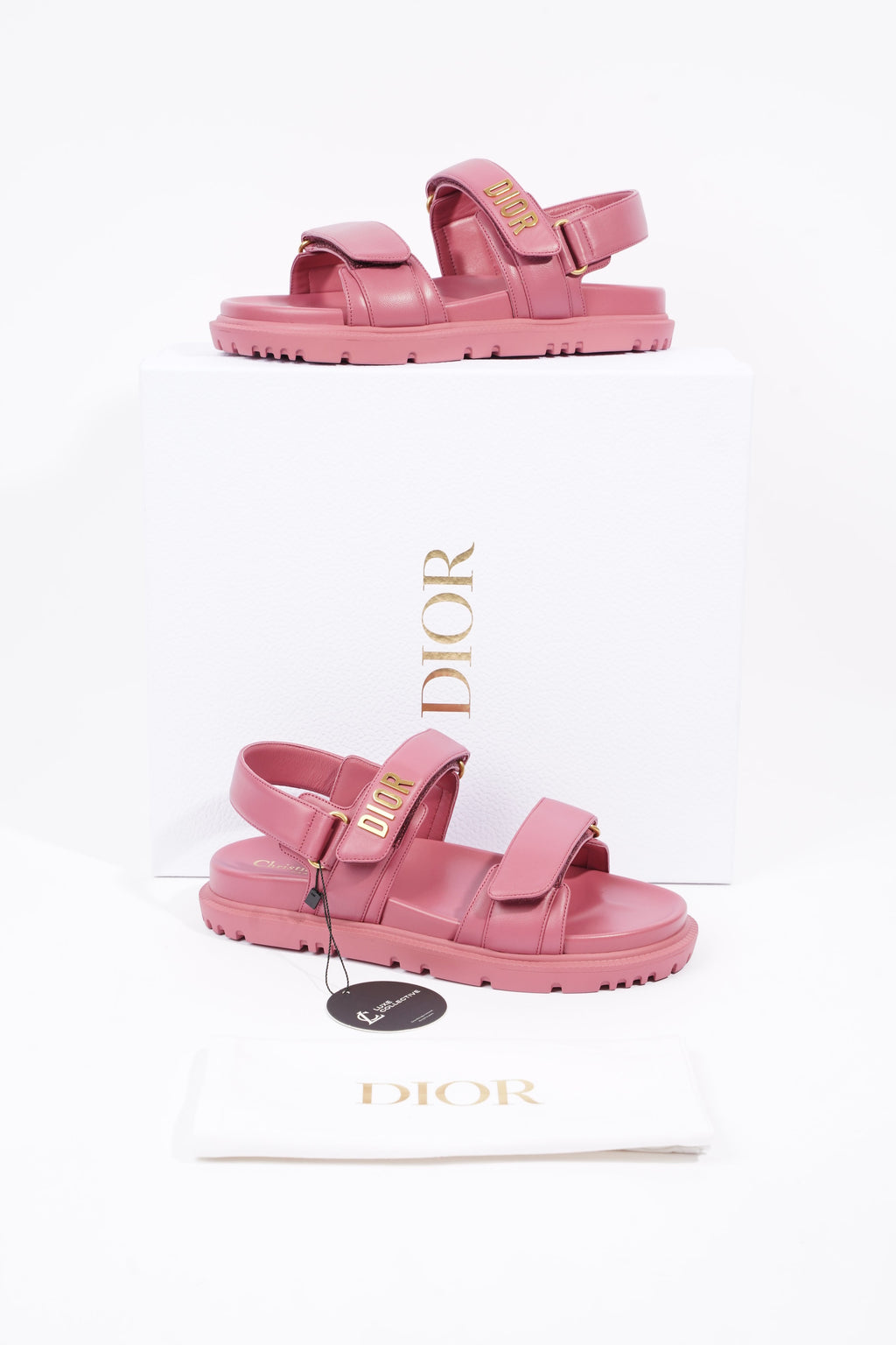 Christian Dior Womens Dioract Sandal Yarrow Pink EU 38  / UK 5