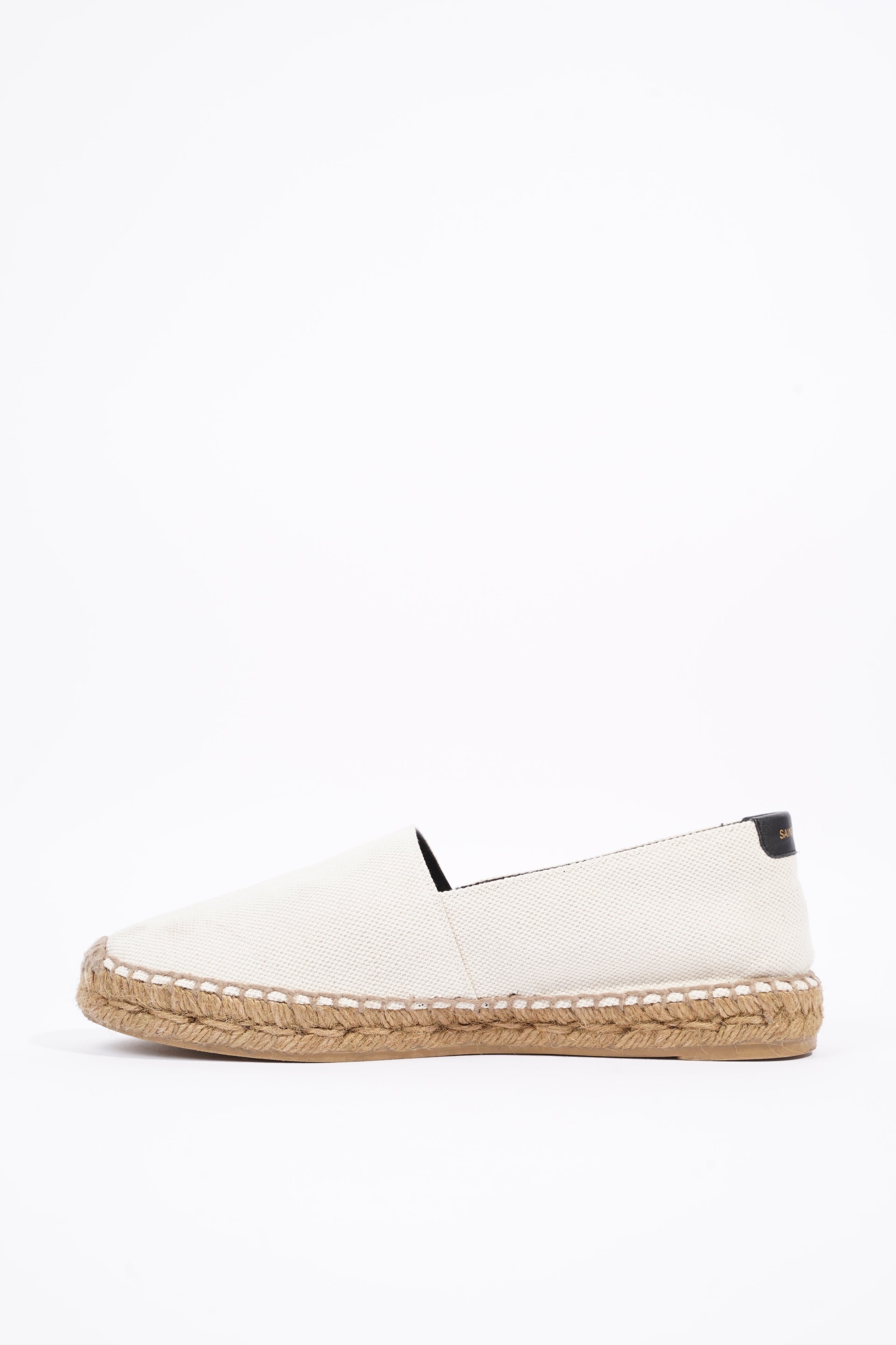 Saint Laurent Womens Espadrille Sl Signat White EU 37 / UK 4