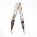 Christian Dior Womens Shoulder Strap Blue / White Canvas