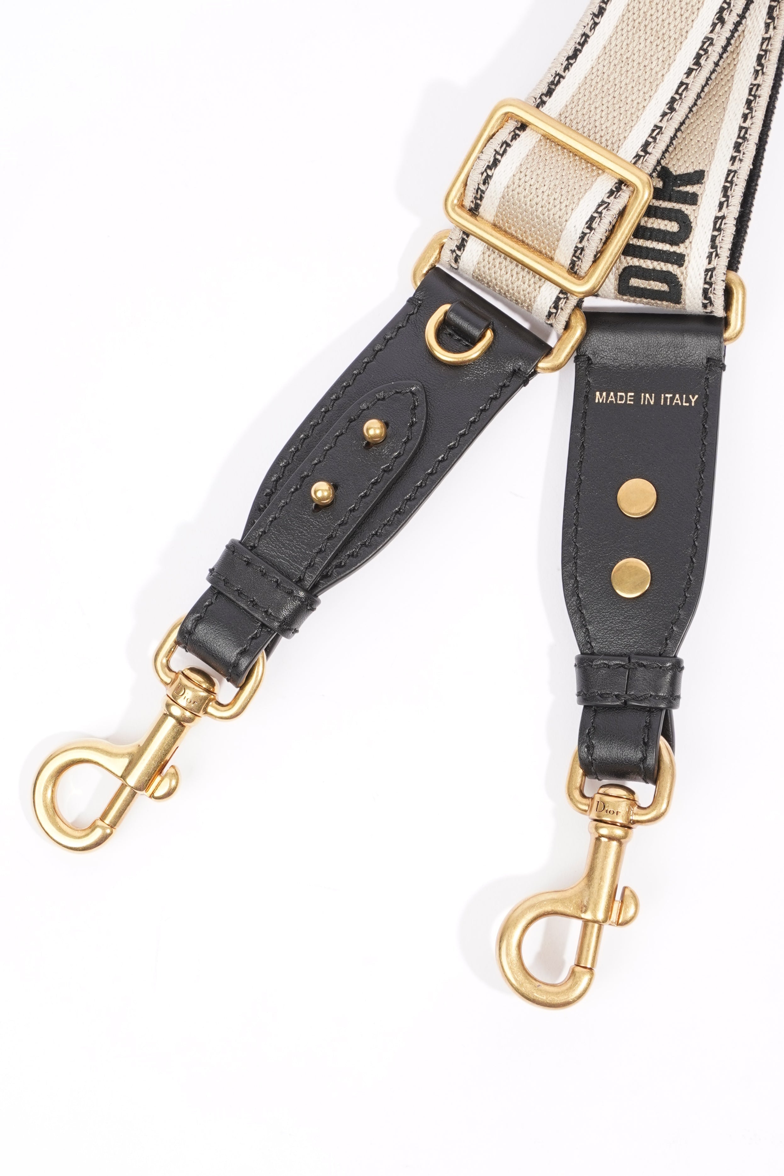 Christian Dior Womens Shoulder Strap Blue / White Canvas