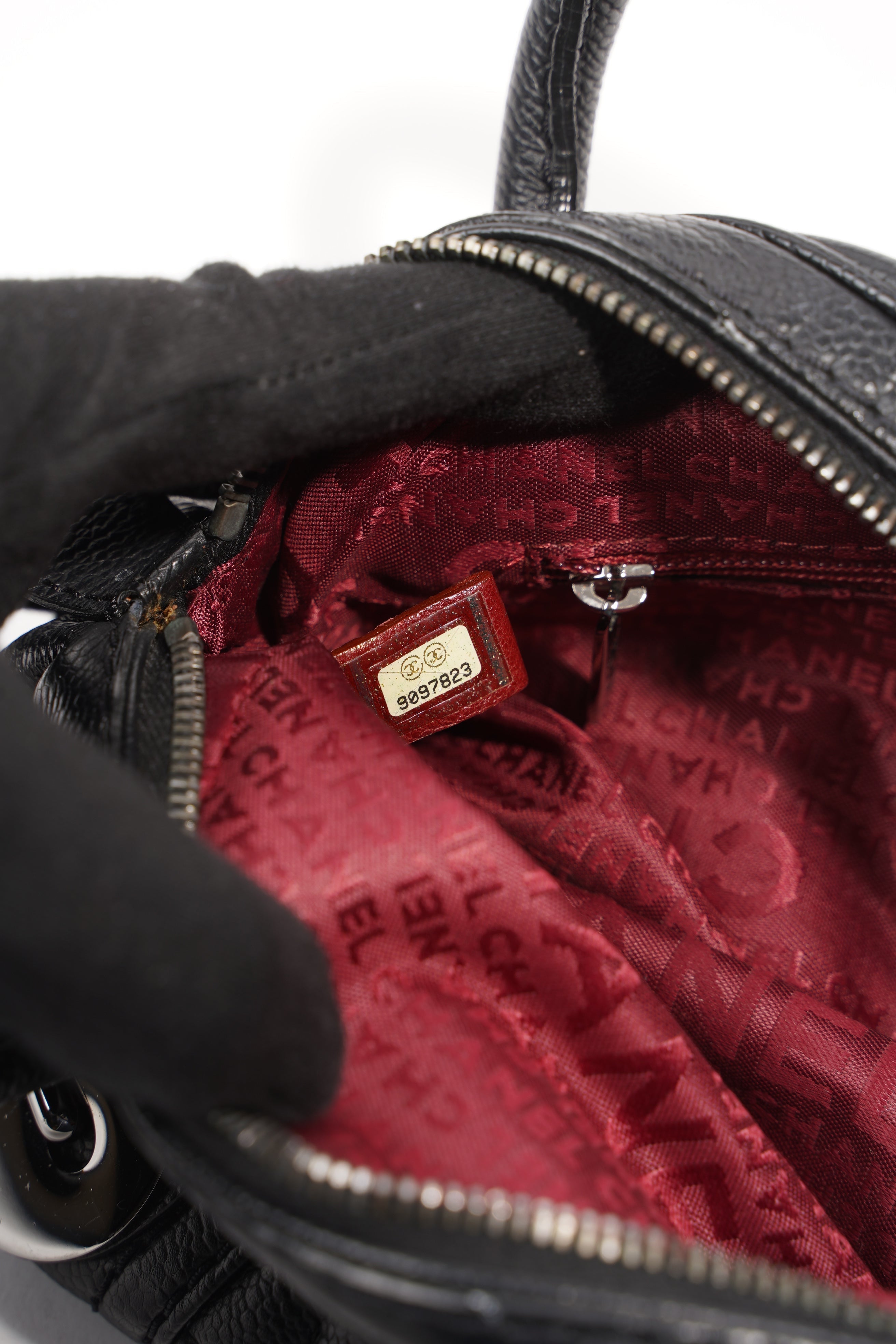 Chanel Womens Vintage Bowling Bag Mini