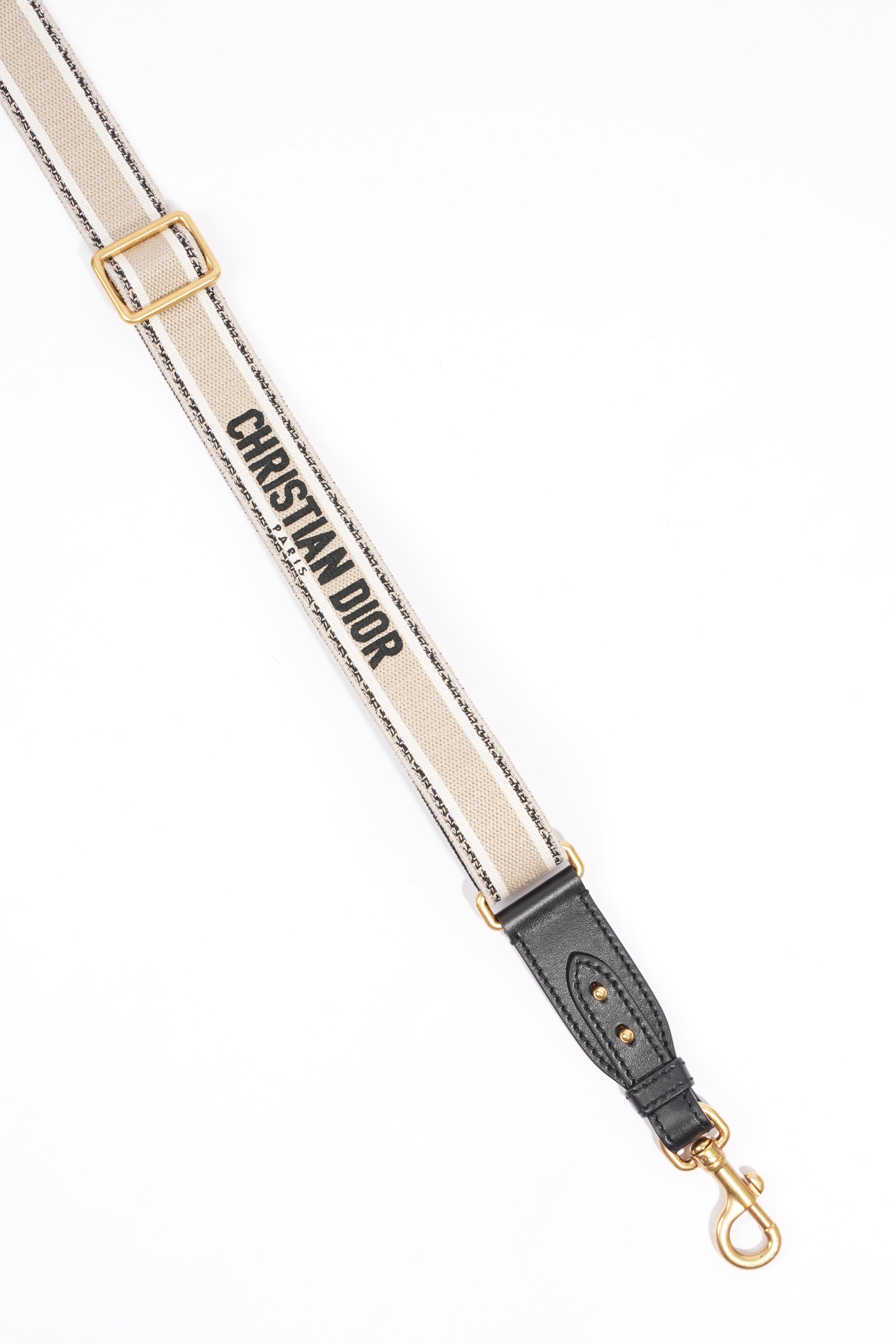 Christian Dior Womens Shoulder Strap Blue / White Canvas