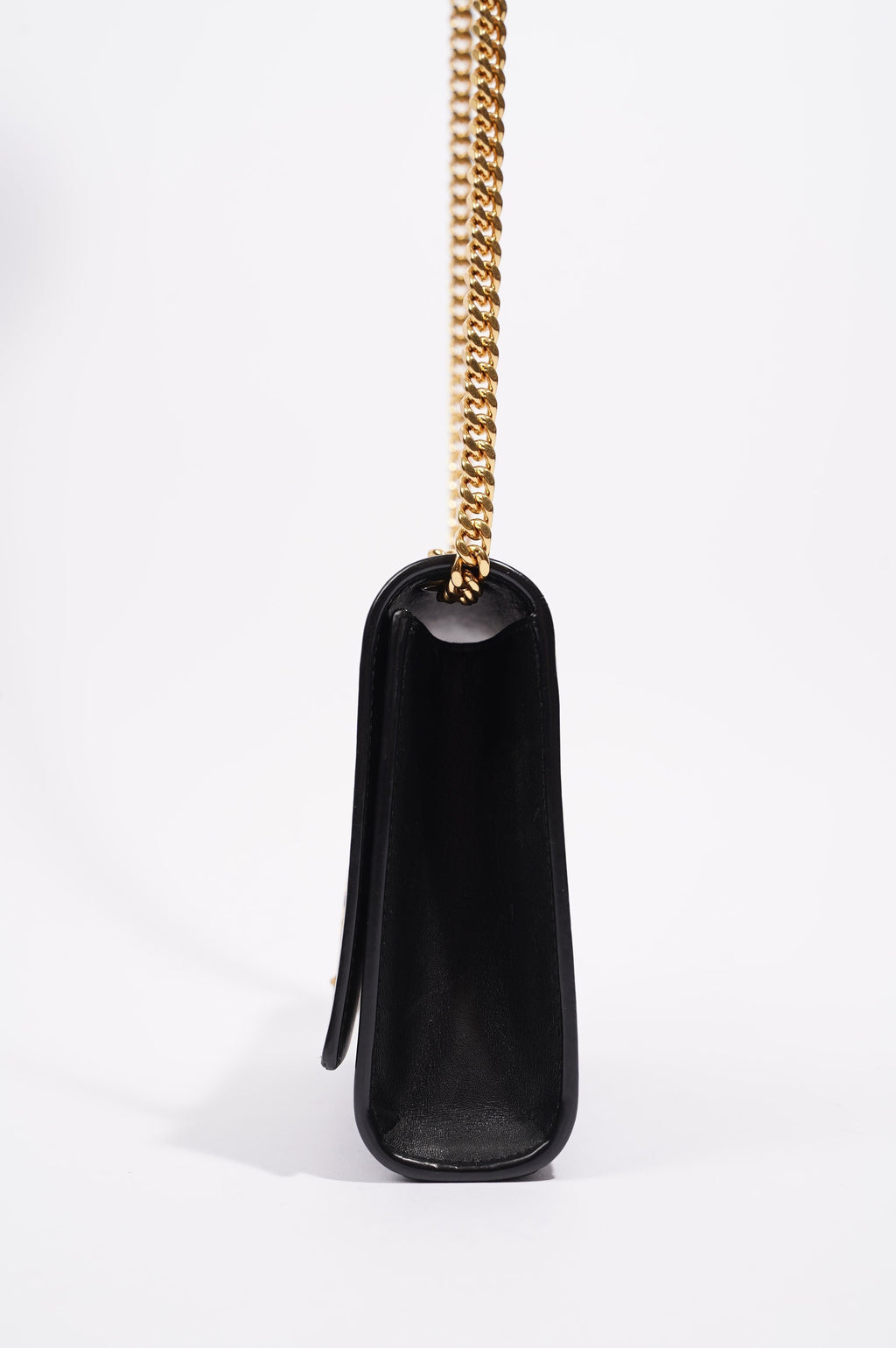 Saint Laurent Womens Kate Tassle Black / Gold Small