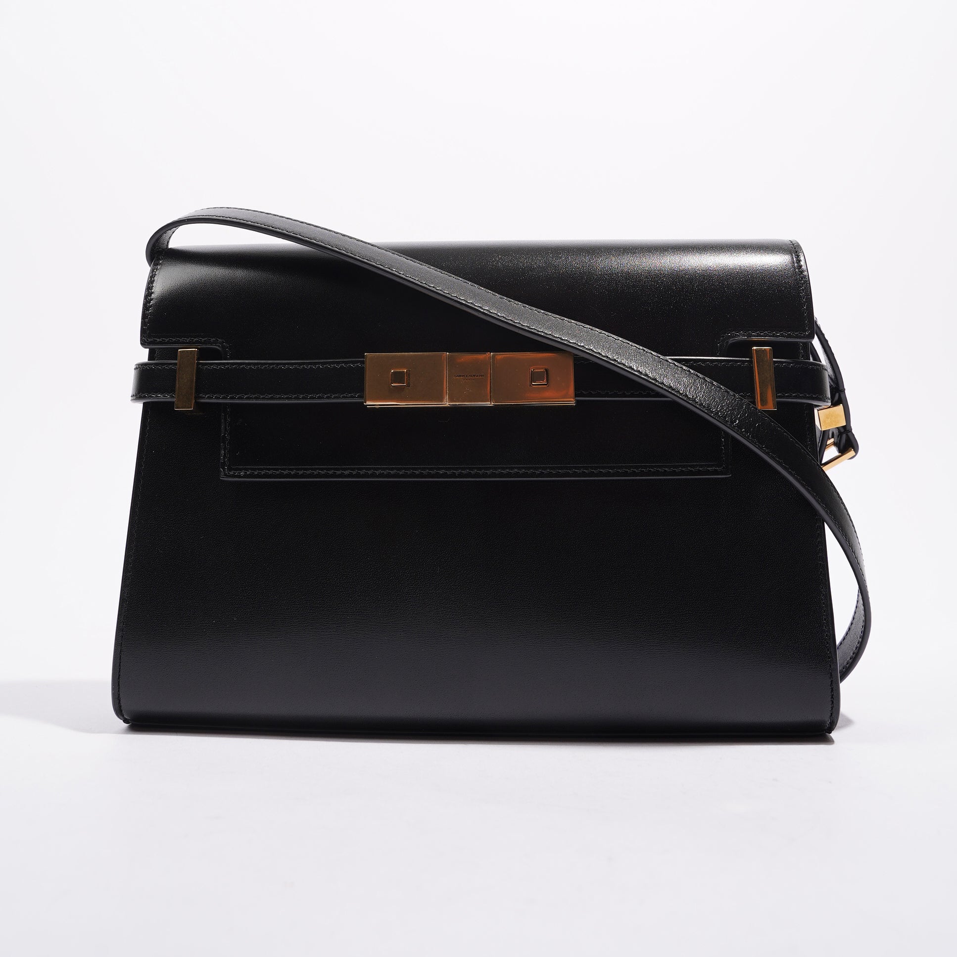 Saint Laurent Womens Manhattan Small Bag Black