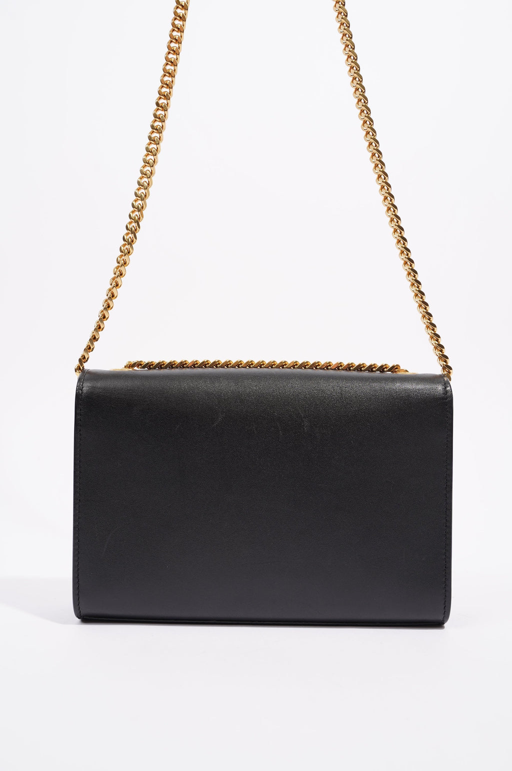 Saint Laurent Womens Kate Tassle Black / Gold Small