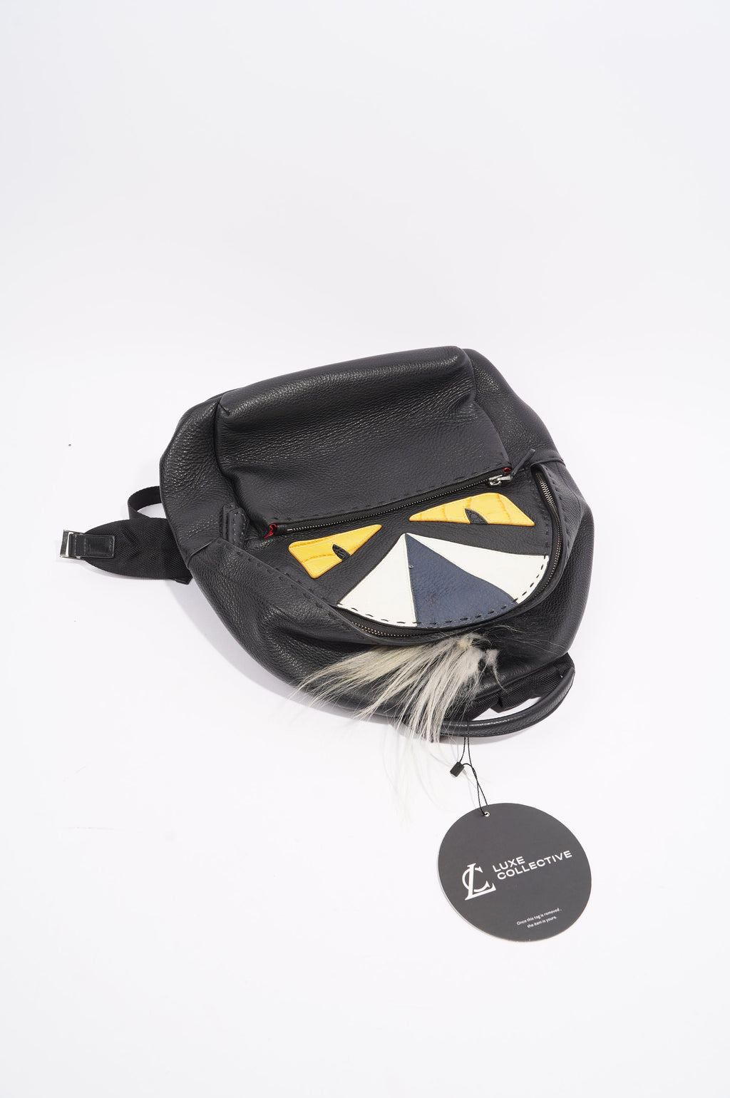 Fendi Womens Monster Backpack Black
