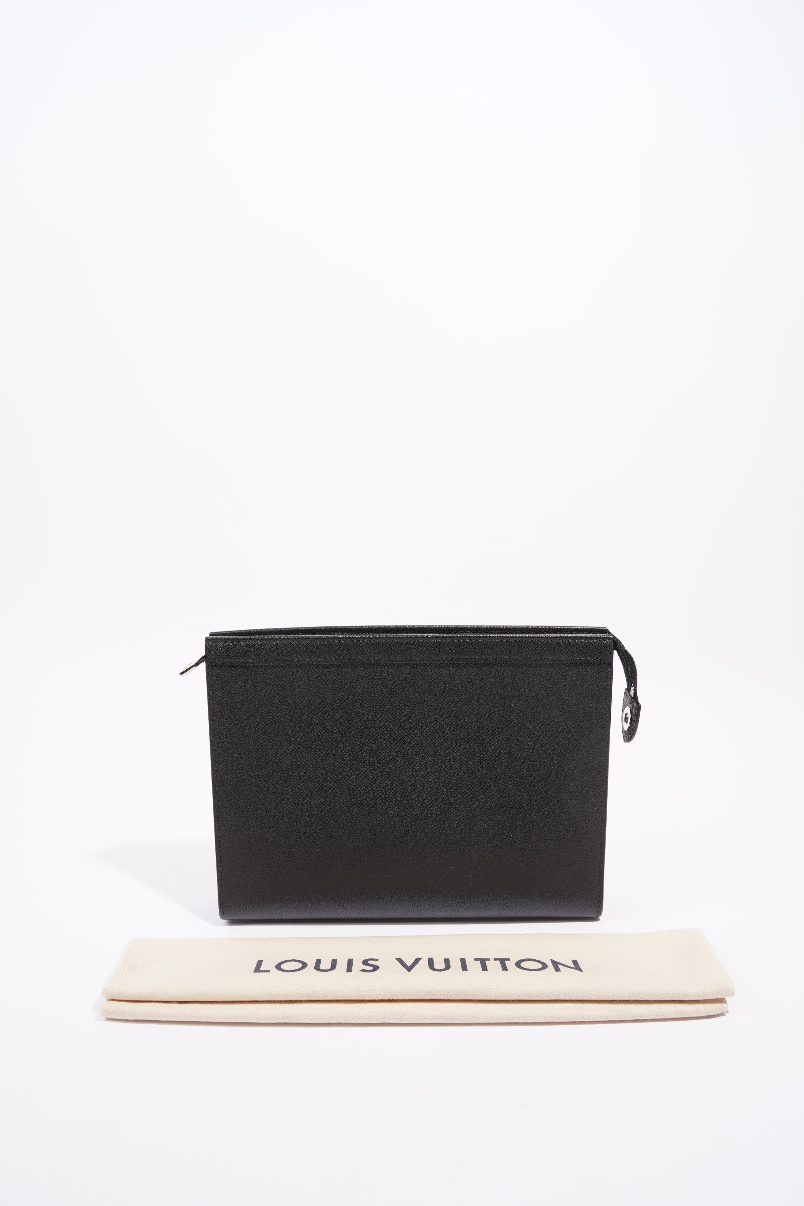 Louis Vuitton Mens Pochette Voyage Black MM