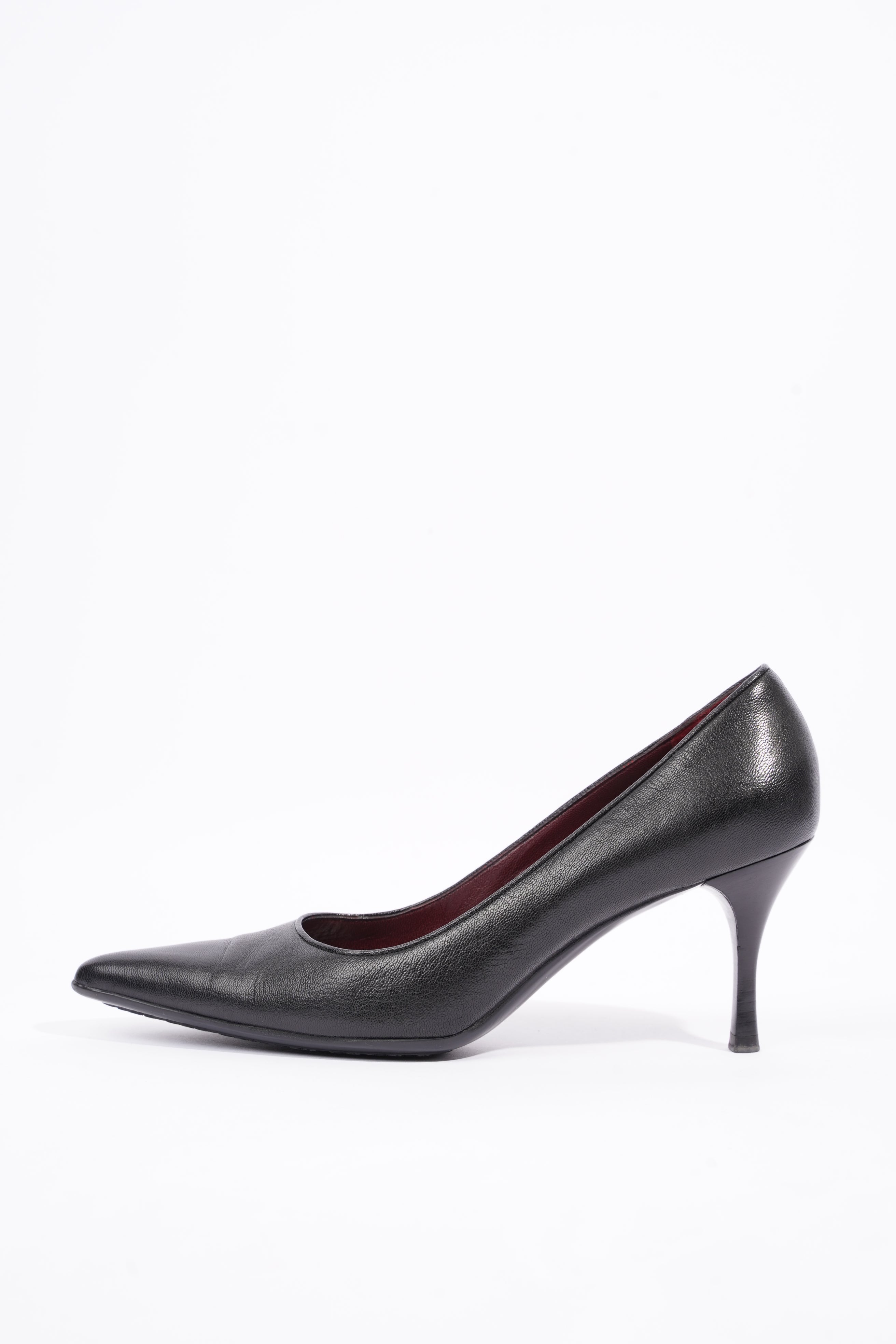Gucci Womens Leather Pumps Black EU 40.5 / UK 7.5