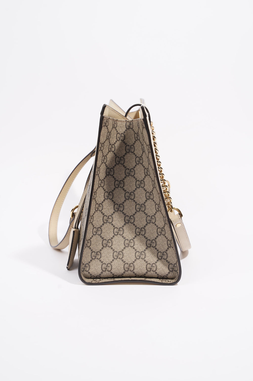 Gucci Womens Padlock Bag Supreme / White Medium