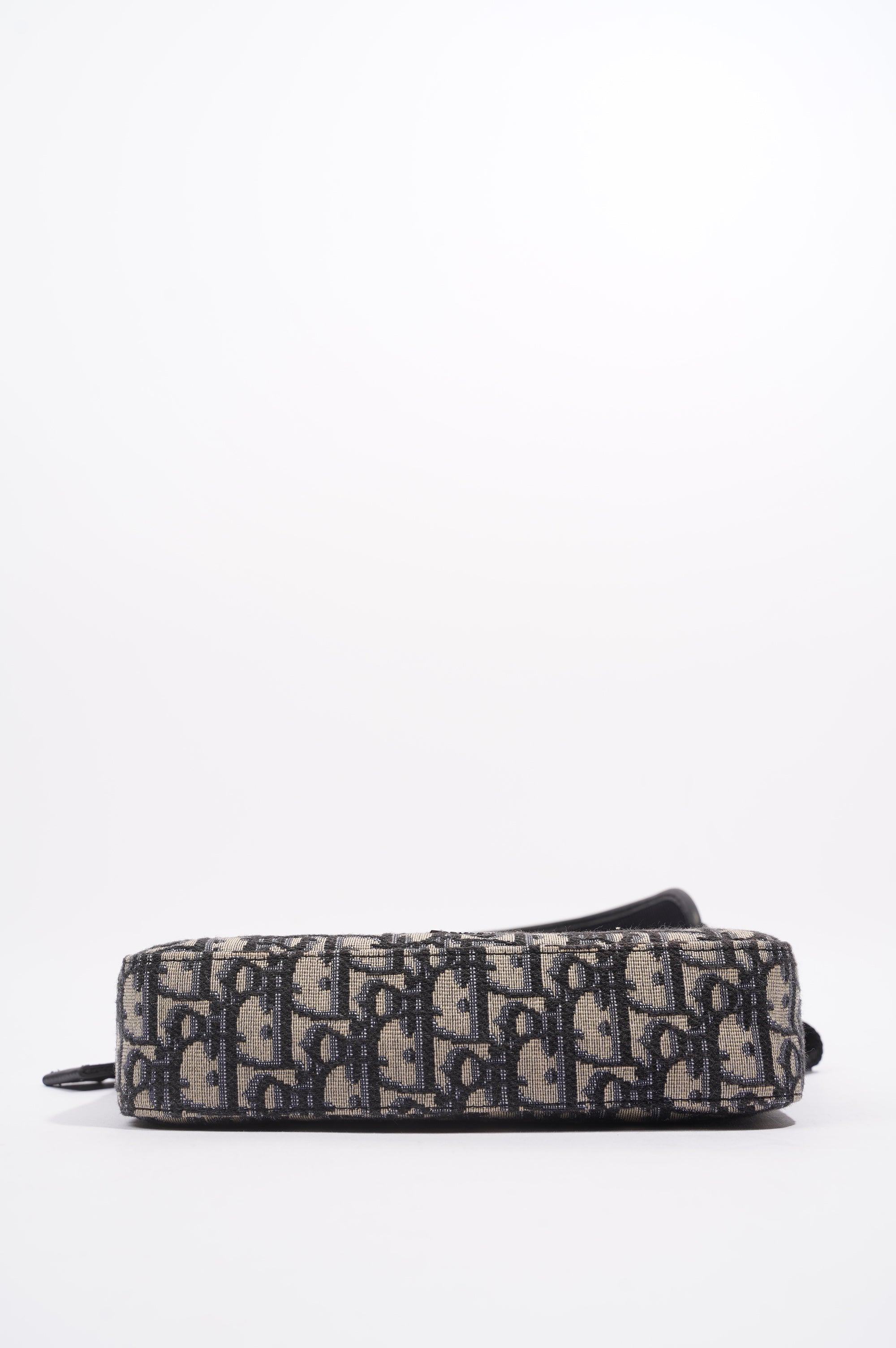 Christian Dior Womens Safari Messenger Oblique Bag Blue / White