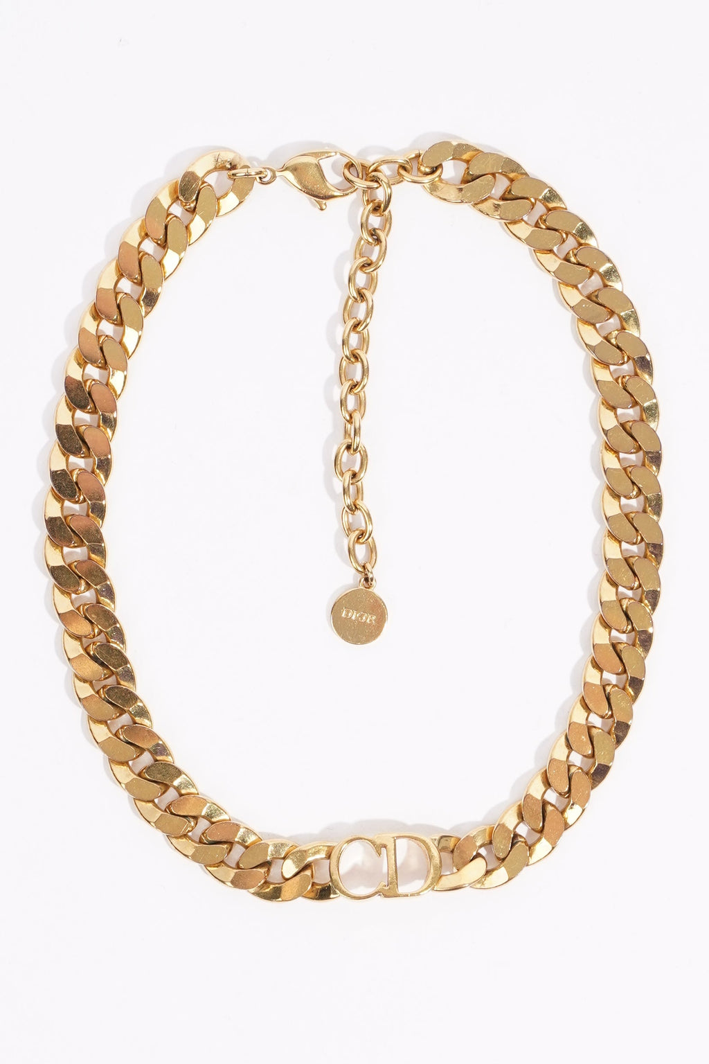 Christian Dior Womens Danseuse Etoile Choker Gold Finish Base Metal