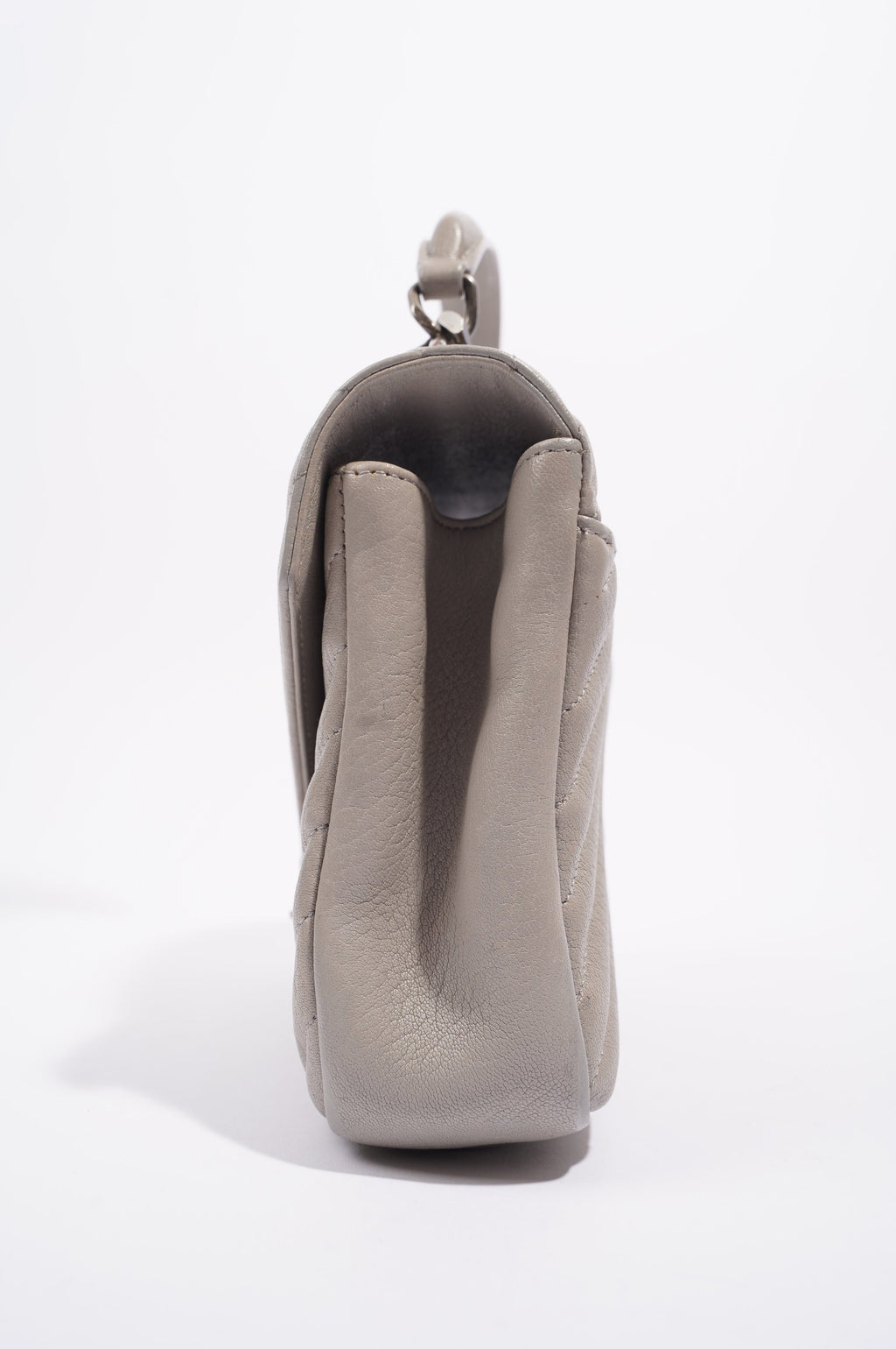 Saint Laurent Womens College Chain Bag Grey Medium