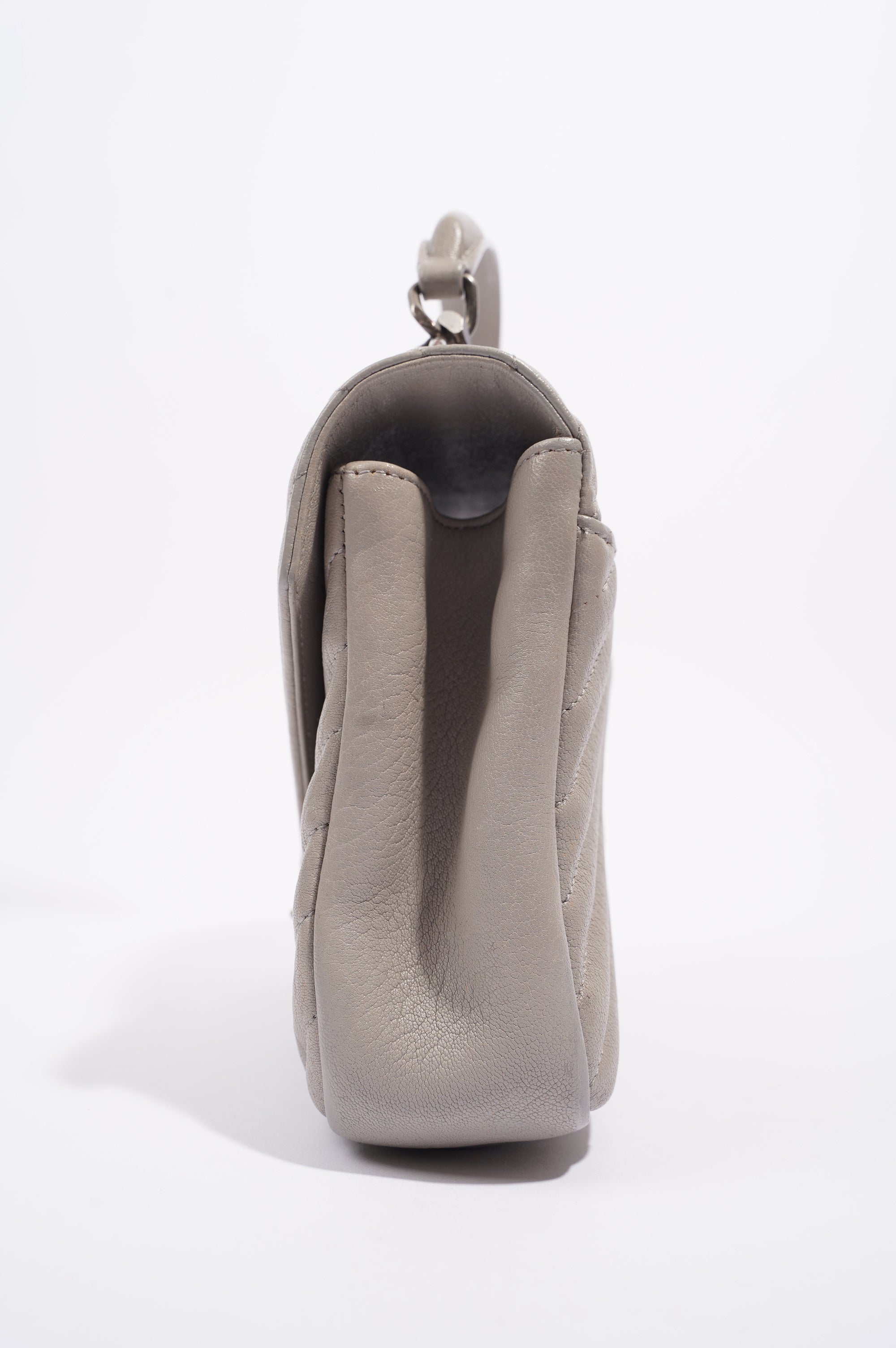 Saint Laurent Womens College Chain Bag Grey Medium
