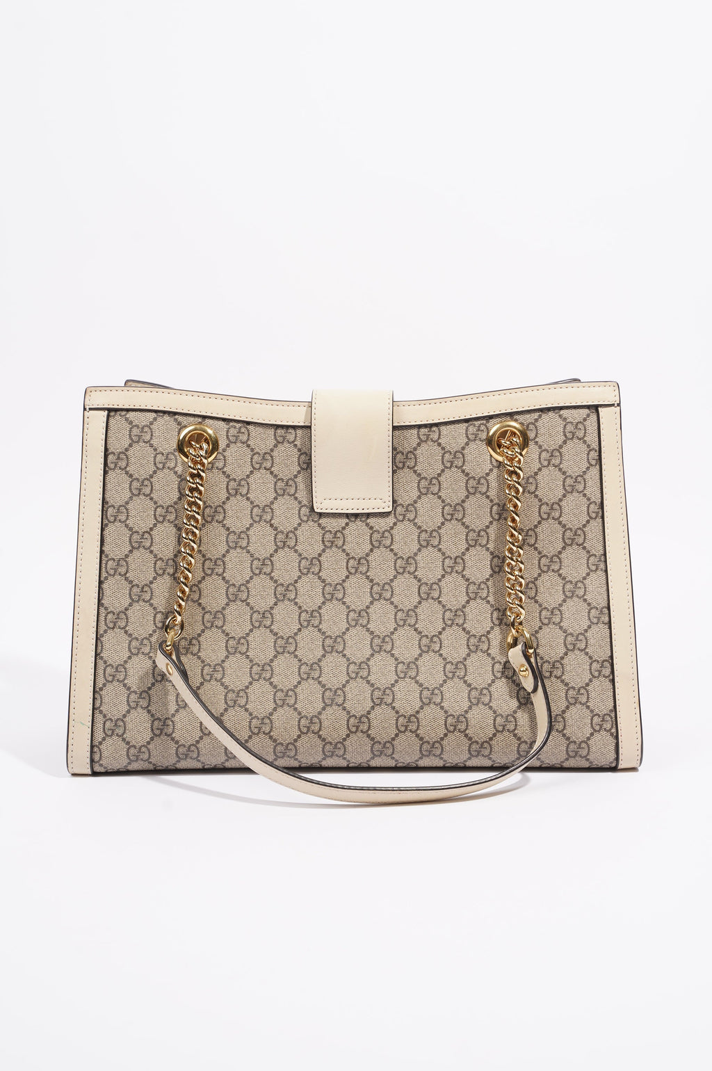 Gucci Womens Padlock Bag Supreme / White Medium