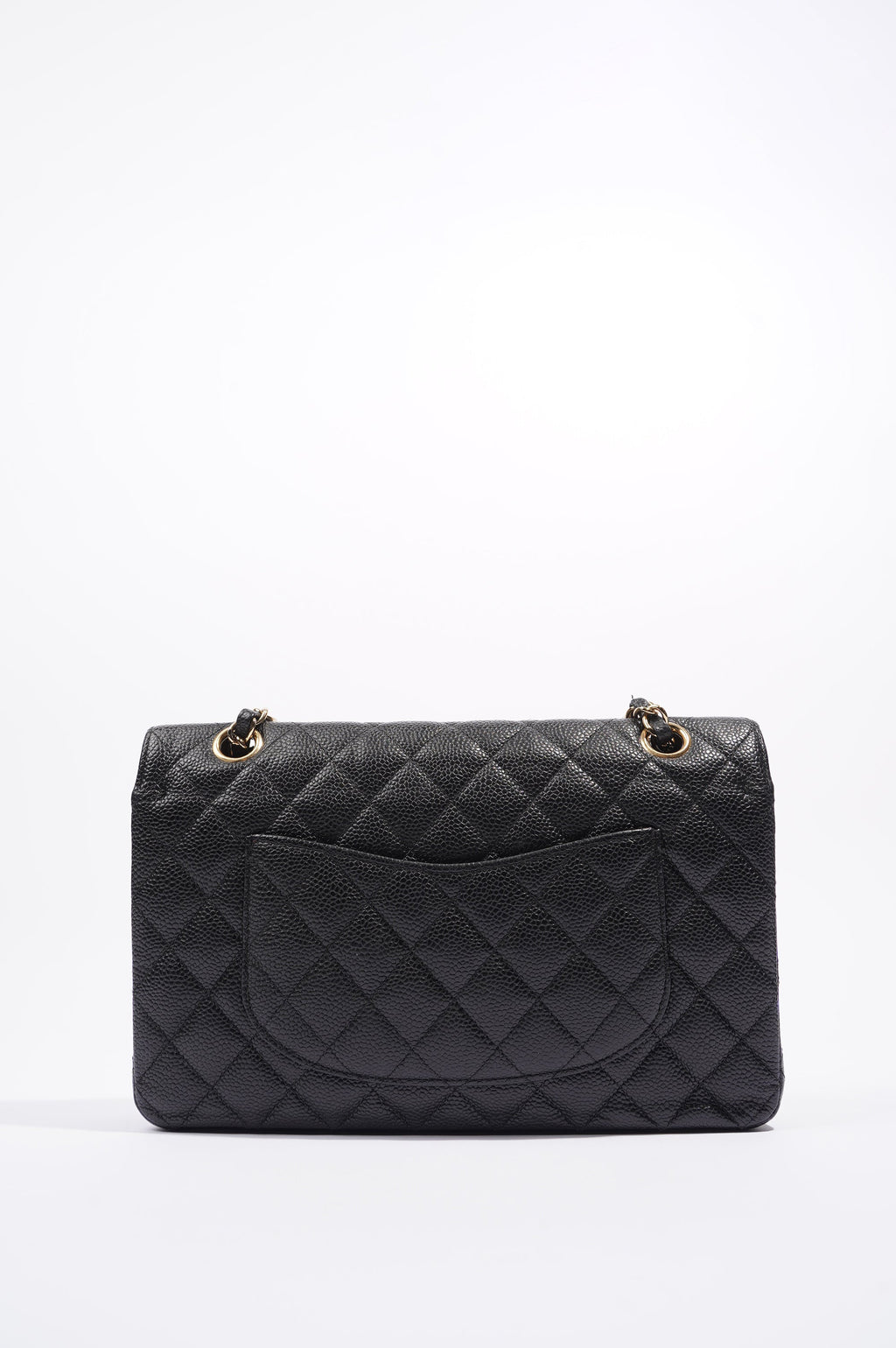 Chanel Womens Classic Flap Black Caviar Medium