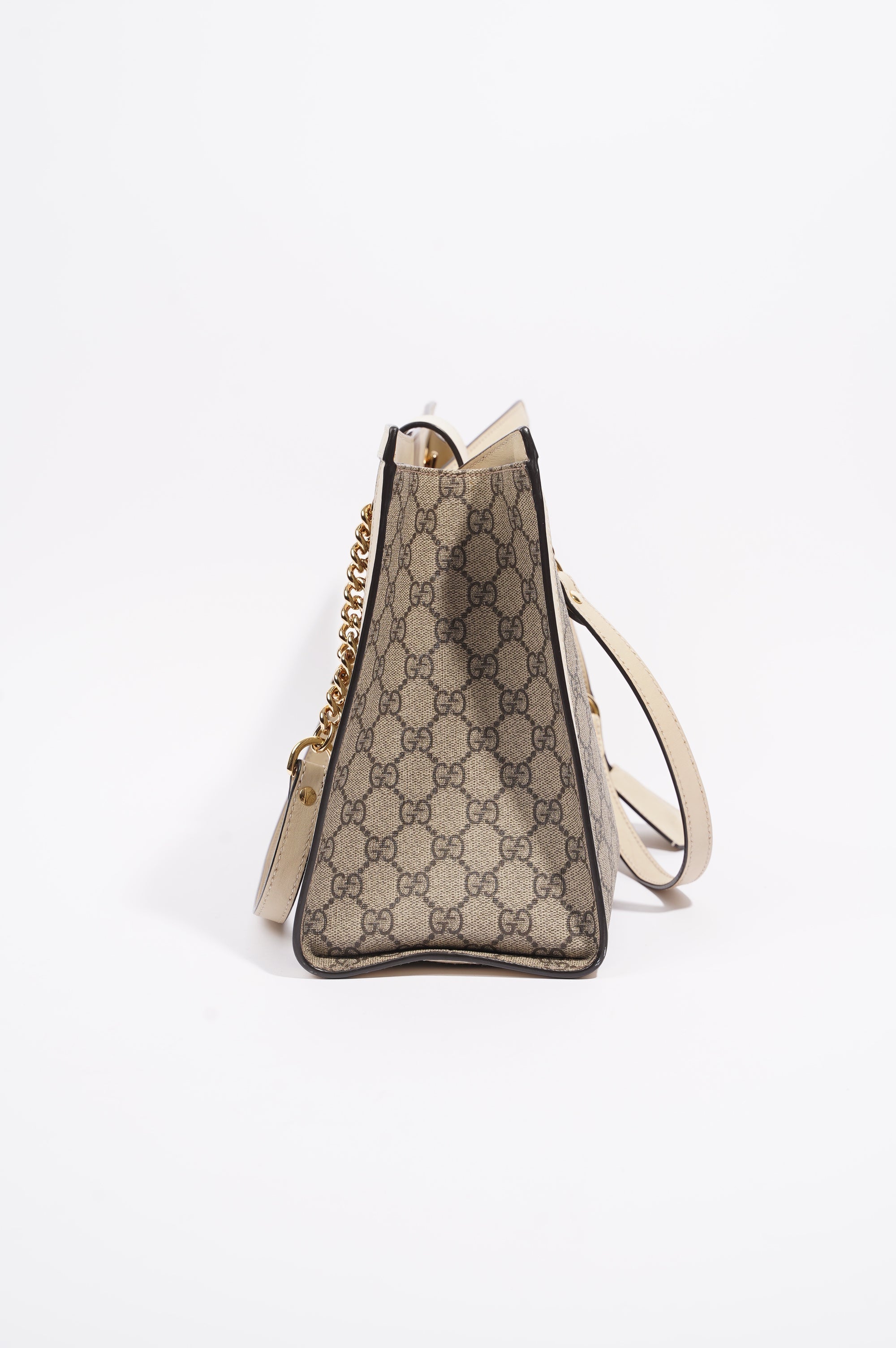 Gucci Womens Padlock Bag Supreme / White Medium