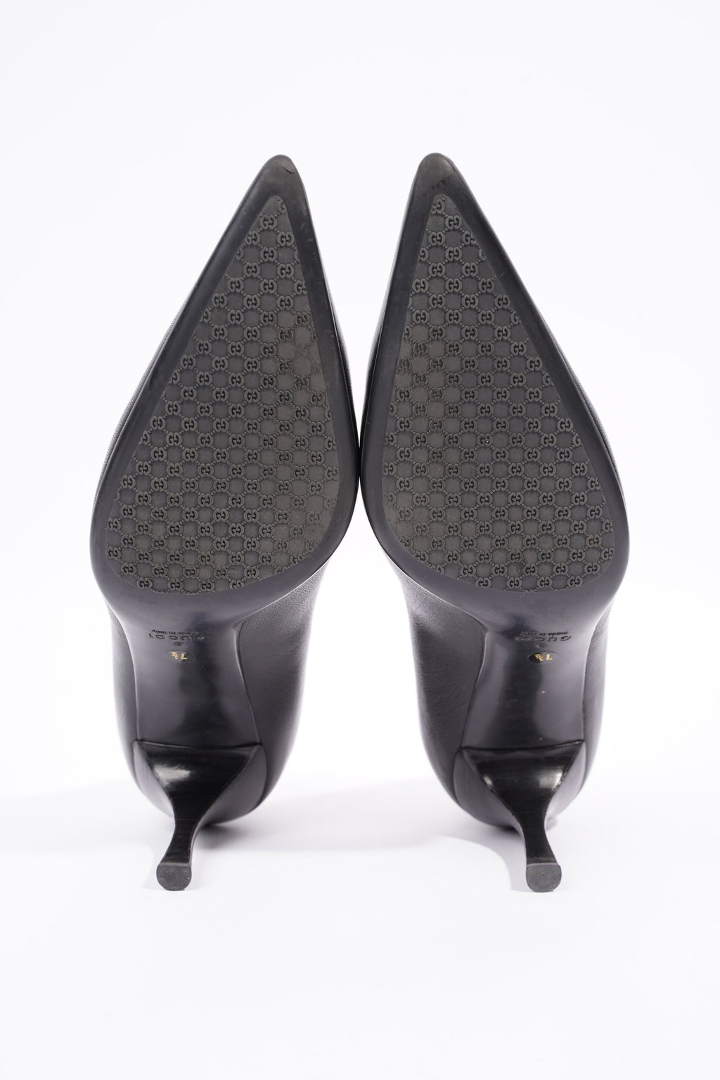 Gucci Womens Leather Pumps Black EU 40.5 / UK 7.5