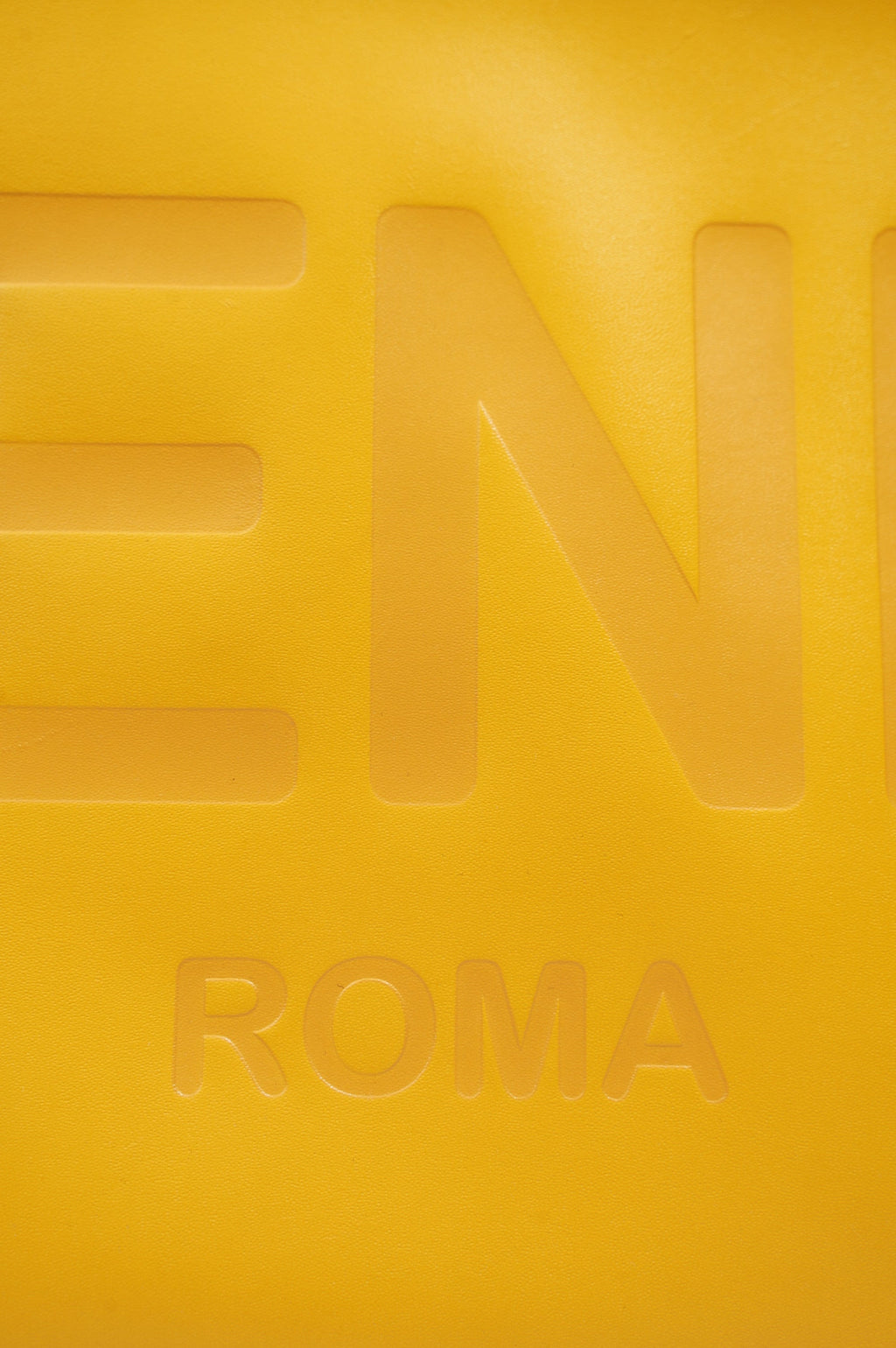 Fendi Womens Roma Clutch Yellow Large