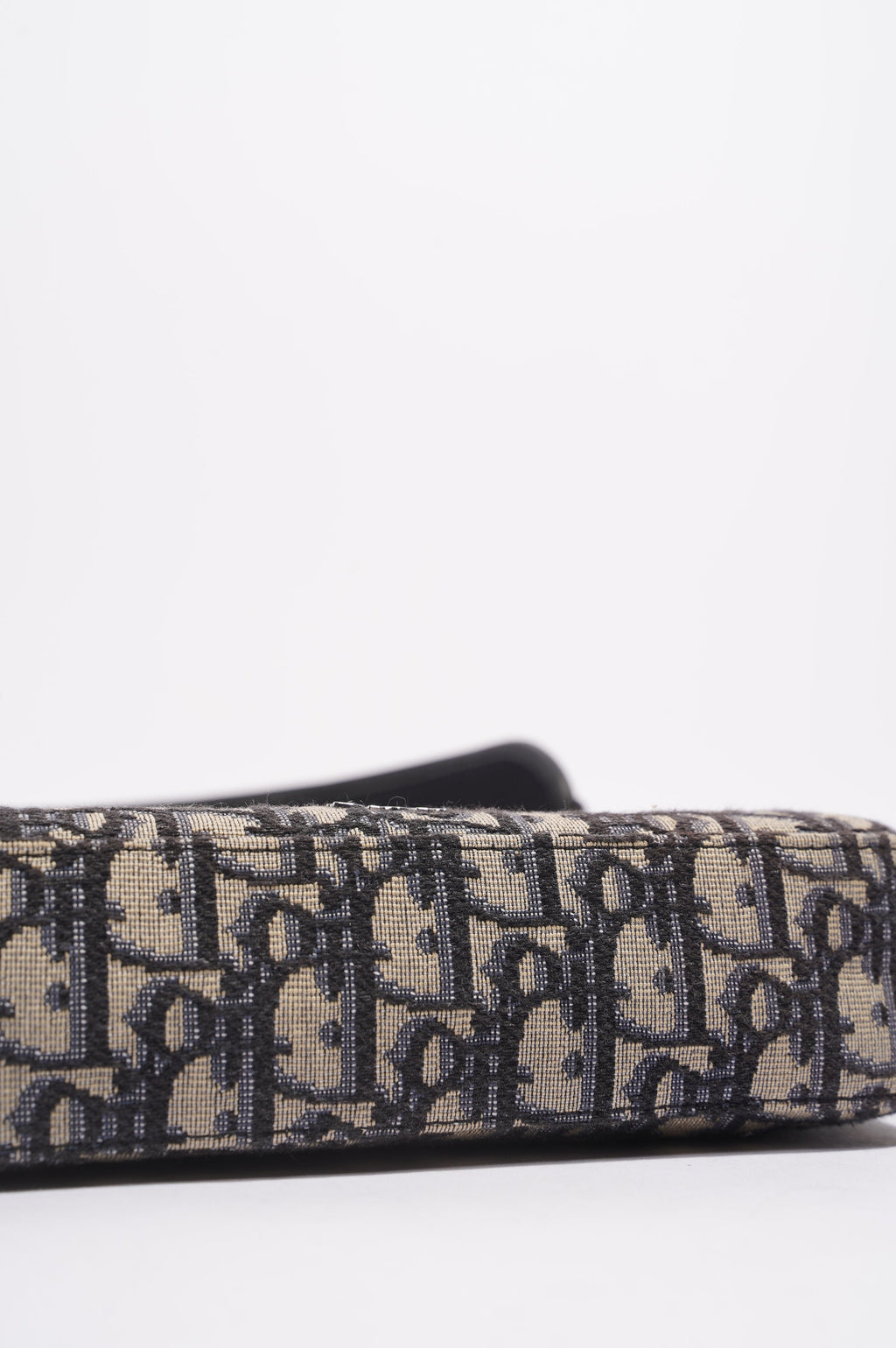 Christian Dior Womens Safari Messenger Oblique Bag Blue / White
