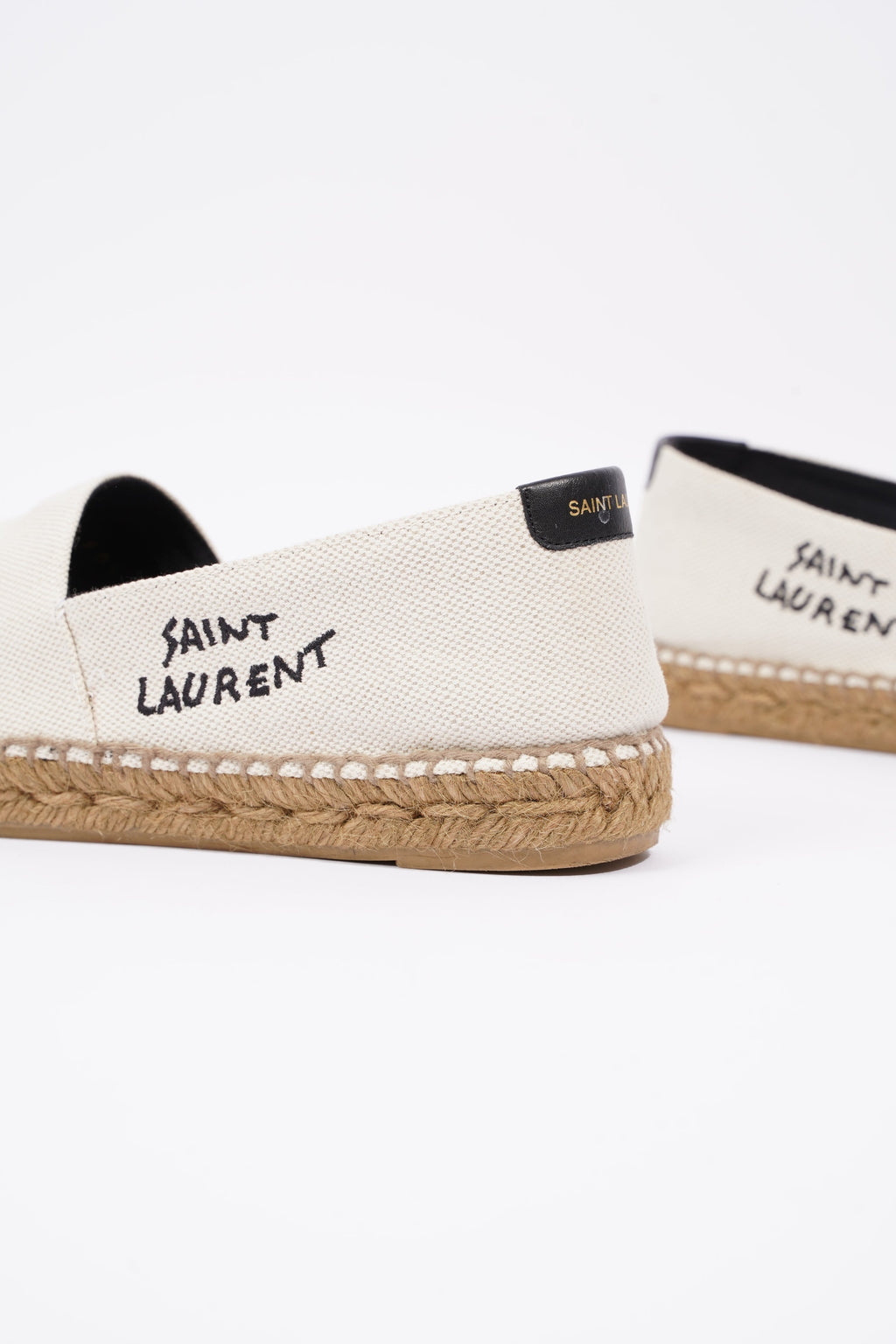 Saint Laurent Womens Espadrille Sl Signat White EU 37 / UK 4