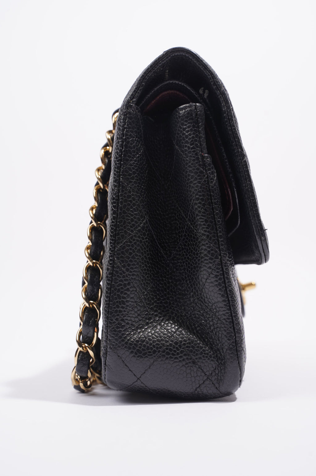 Chanel Womens Classic Flap Black Caviar Medium