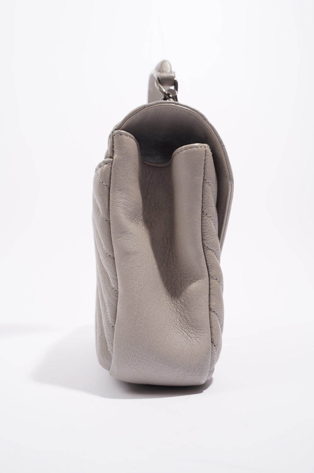 Saint Laurent Womens College Chain Bag Grey Medium
