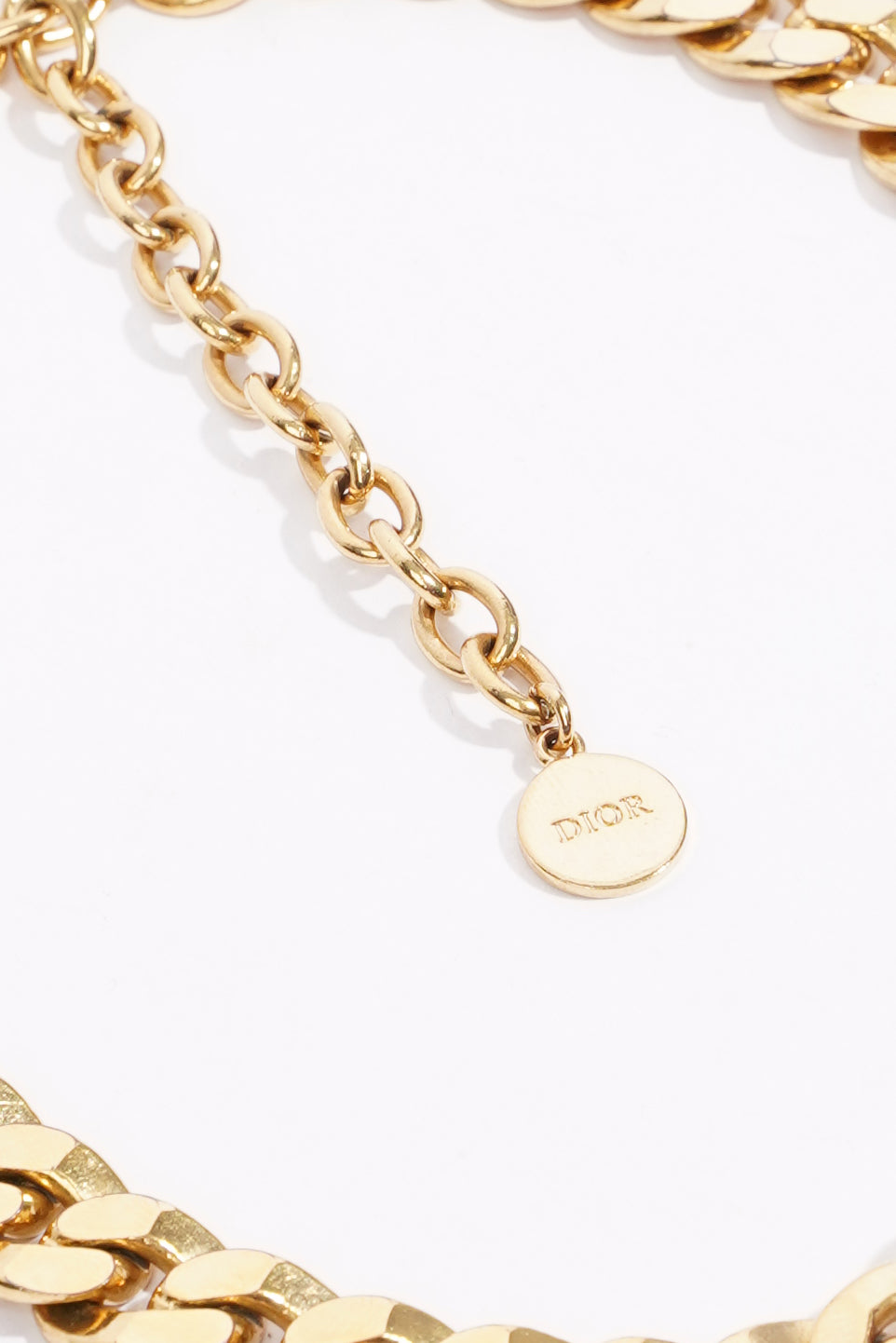 Christian Dior Womens Danseuse Etoile Choker Gold Finish Base Metal