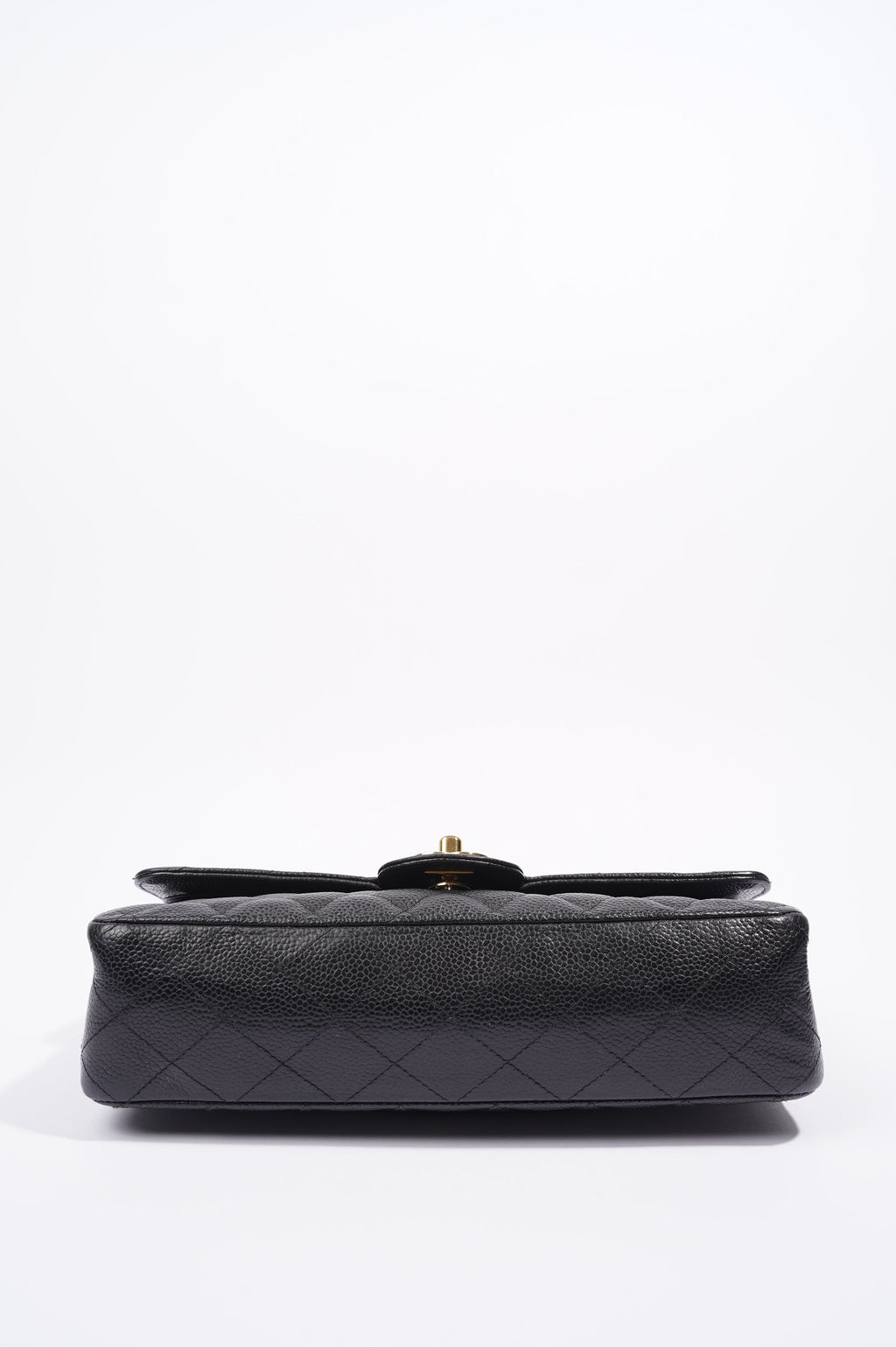 Chanel Womens Classic Flap Black Caviar Medium