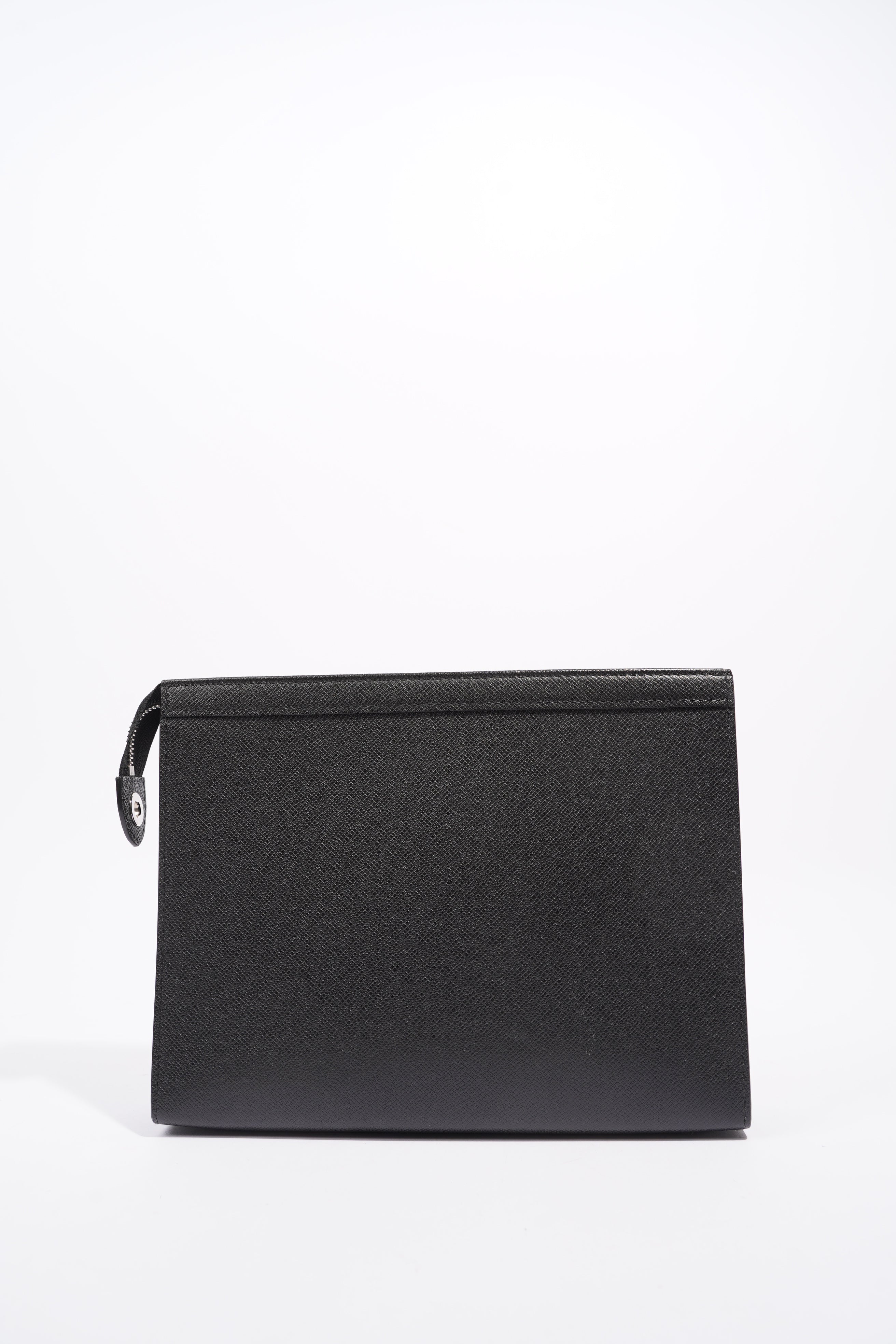 Louis Vuitton Mens Pochette Voyage Black MM