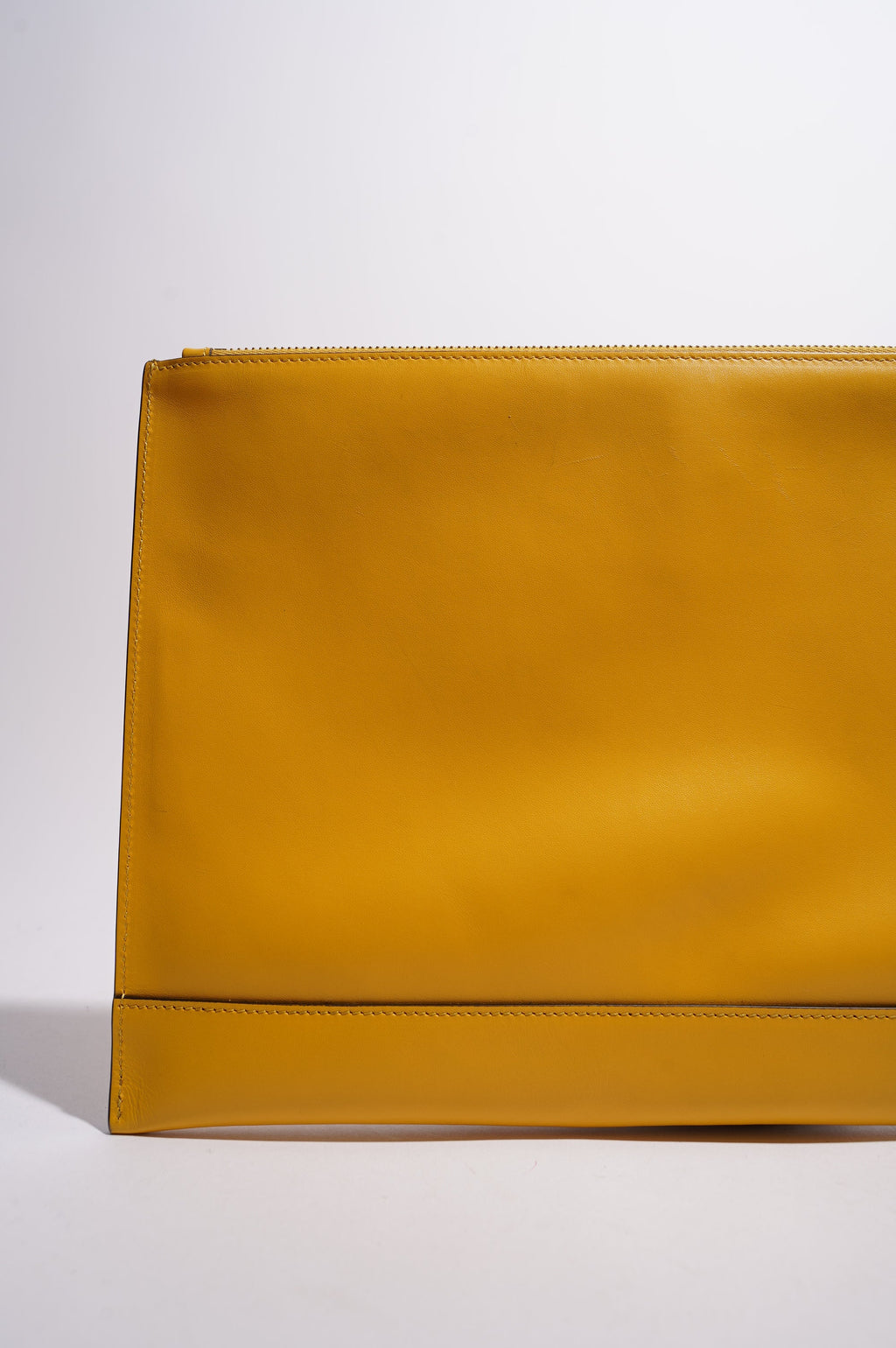 Fendi Womens Roma Clutch Yellow Large