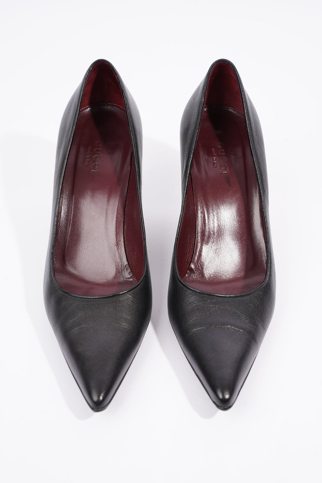 Gucci Womens Leather Pumps Black EU 40.5 / UK 7.5