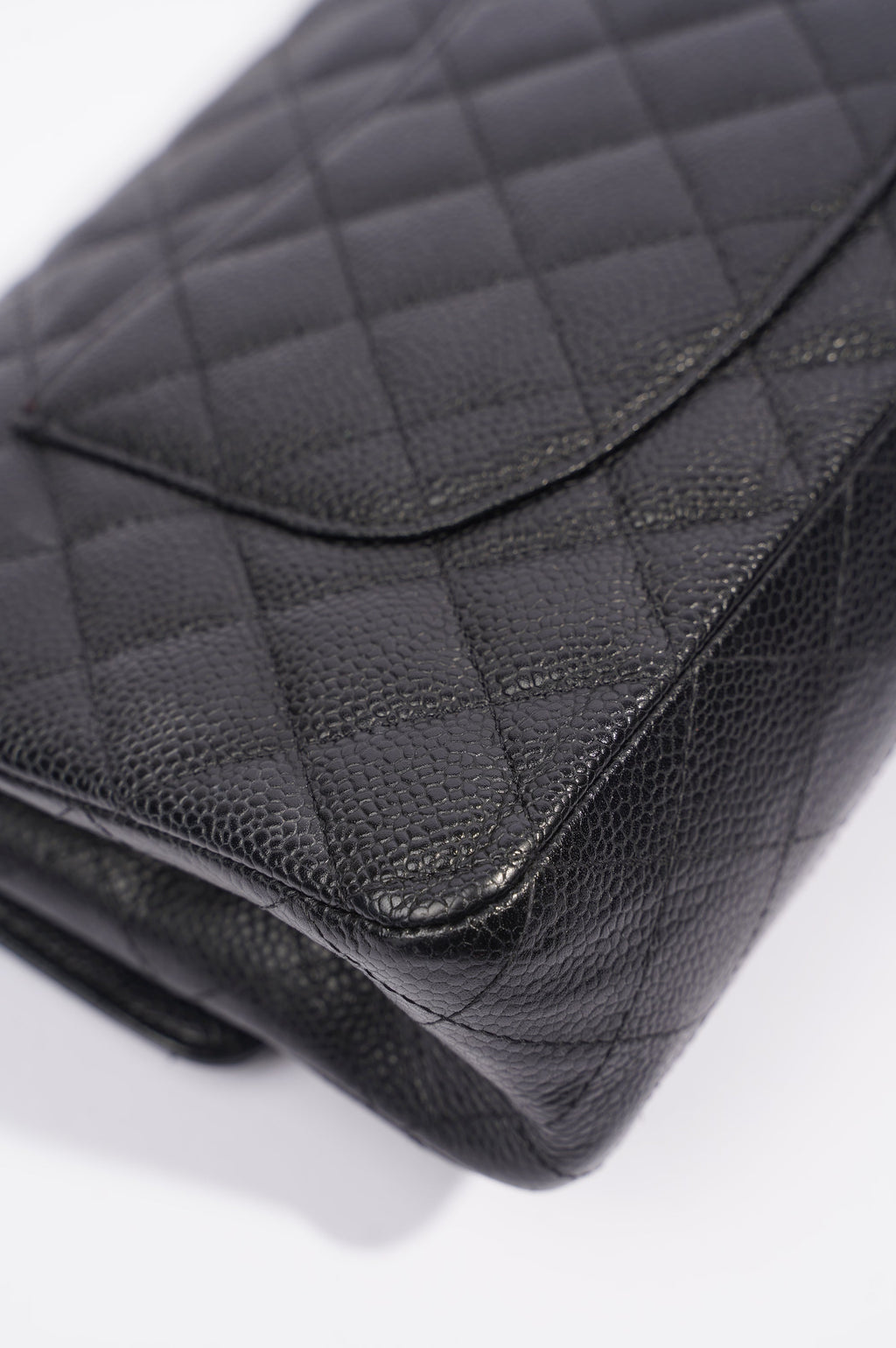 Chanel Womens Classic Flap Black Caviar Medium