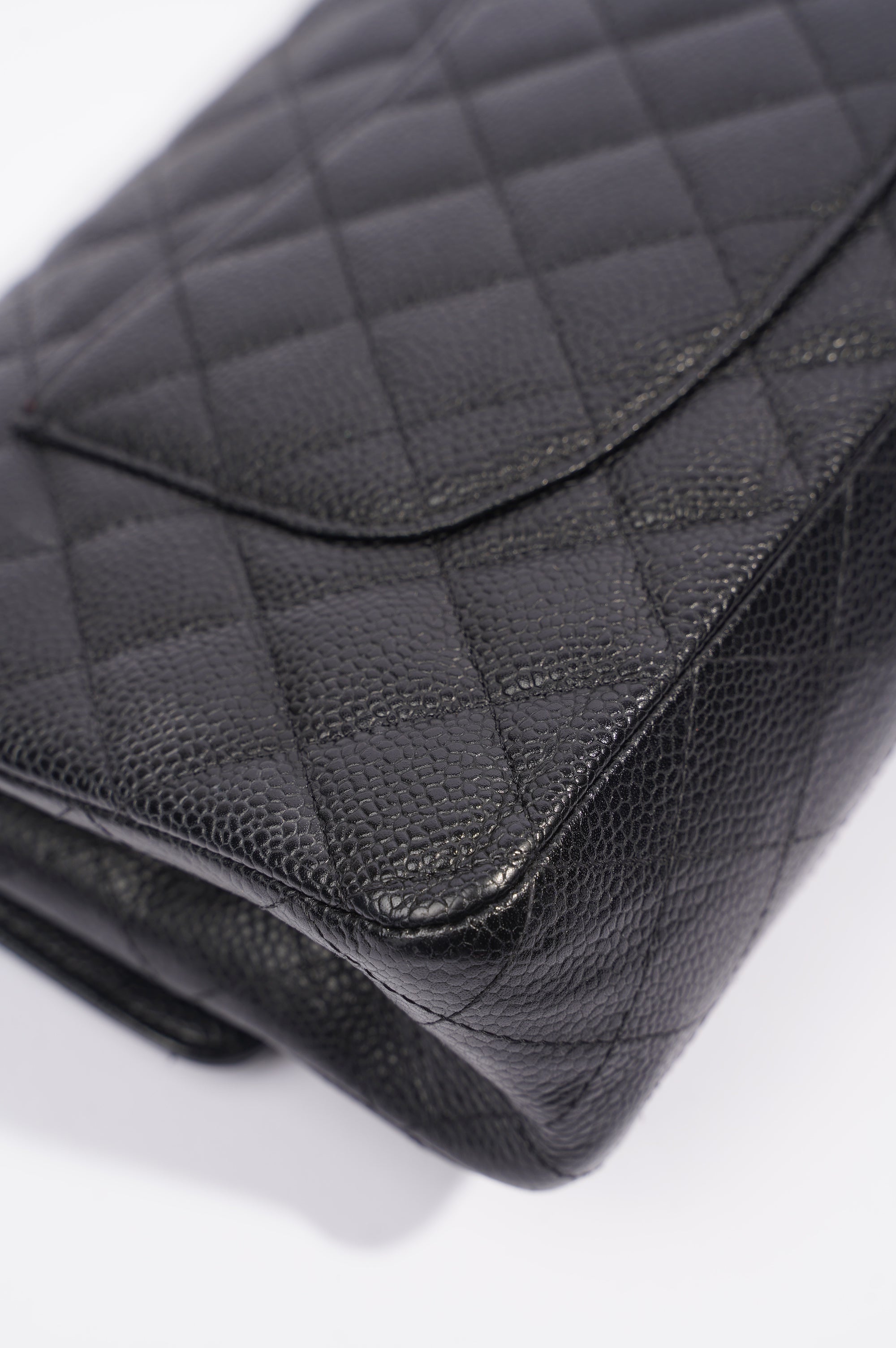 Chanel Womens Classic Flap Black Caviar Medium