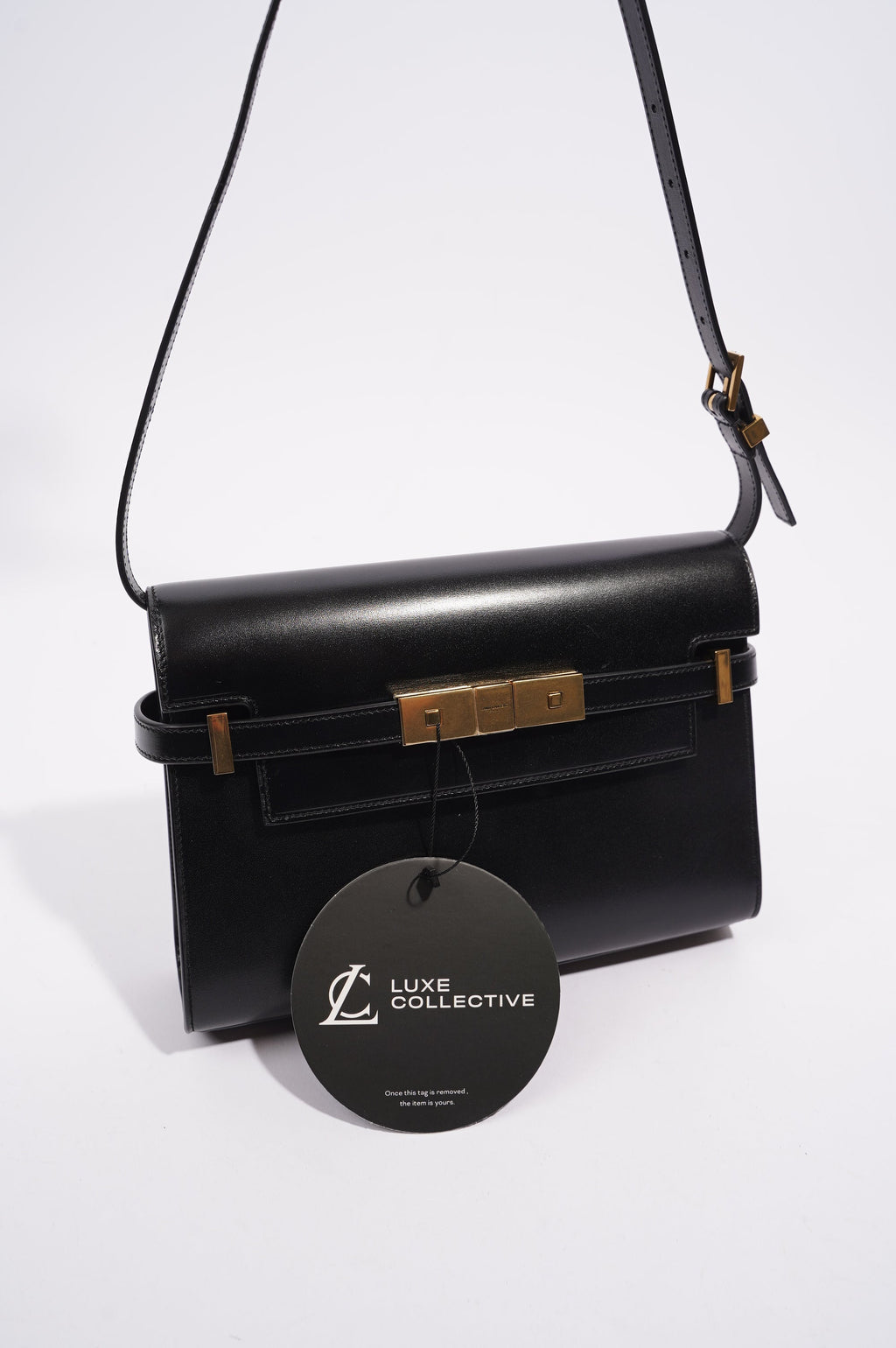 Saint Laurent Womens Manhattan Small Bag Black