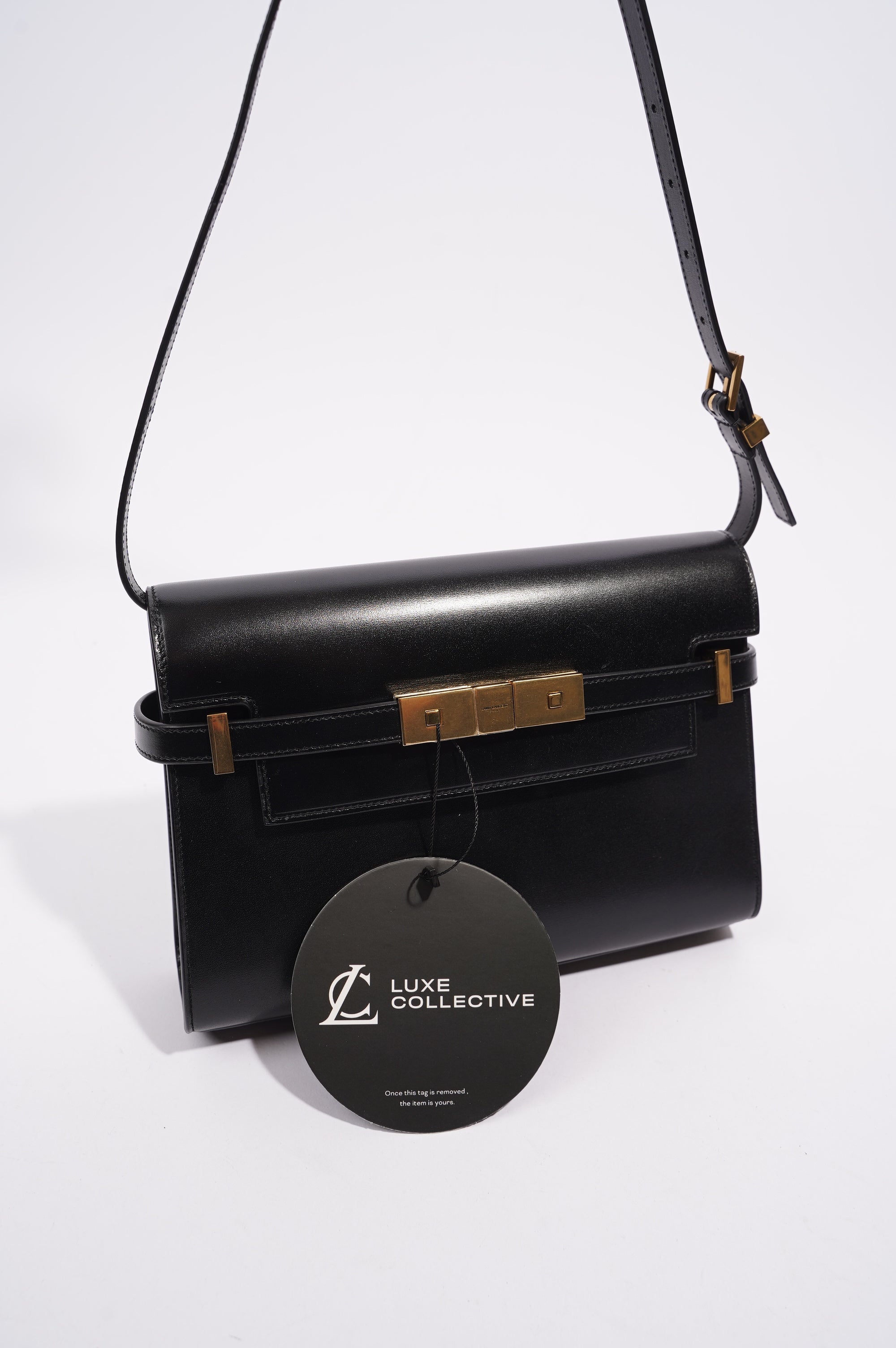 Saint Laurent Womens Manhattan Small Bag Black