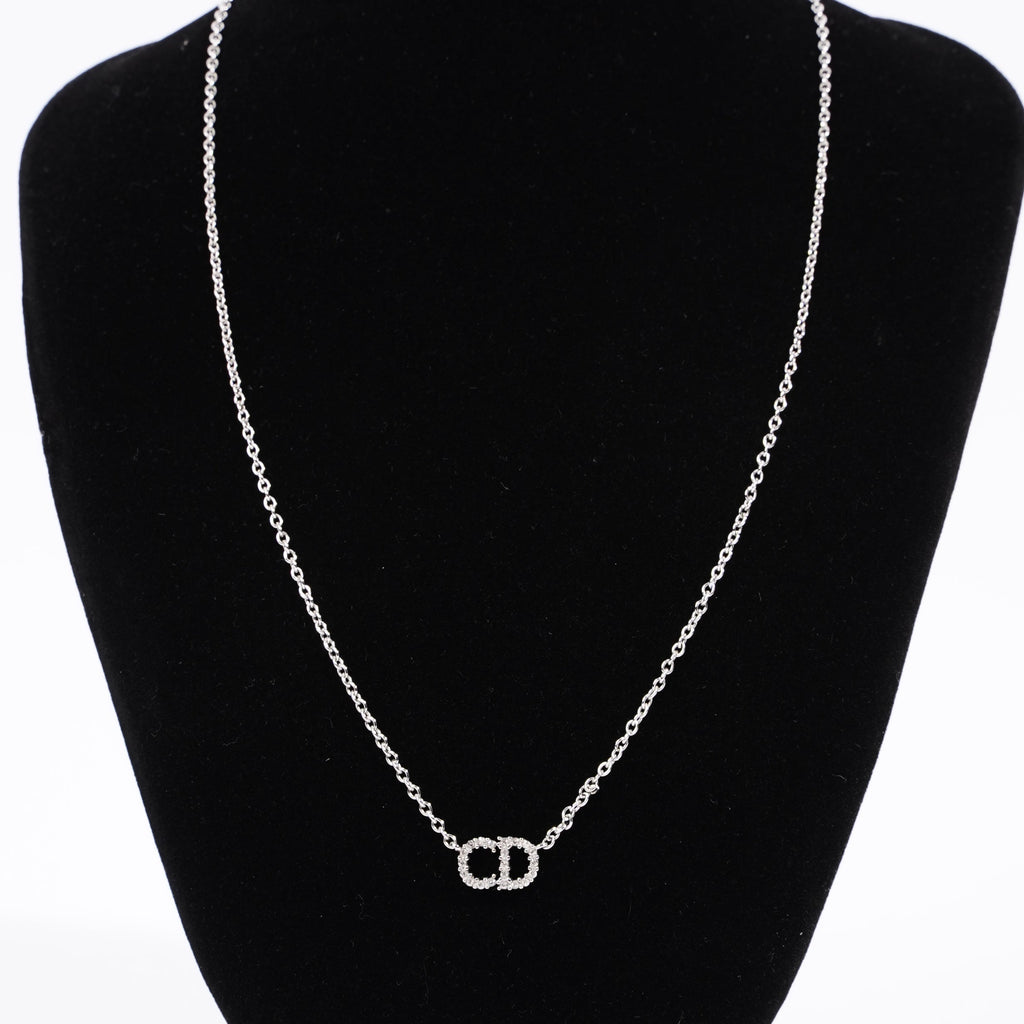 Christian Dior Womens Clair D Lune Necklace Silver