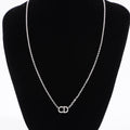 Christian Dior Womens Clair D Lune Necklace Silver