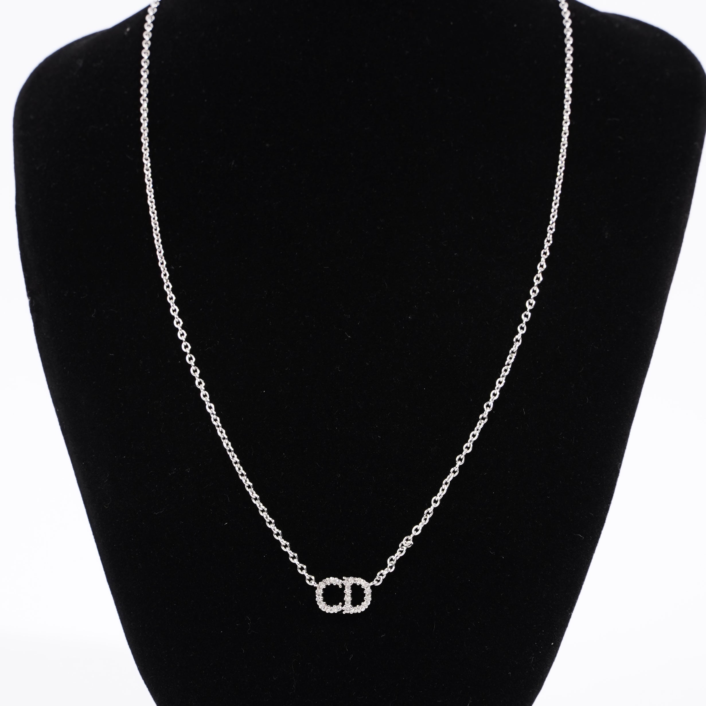 Christian Dior Womens Clair D Lune Necklace Silver